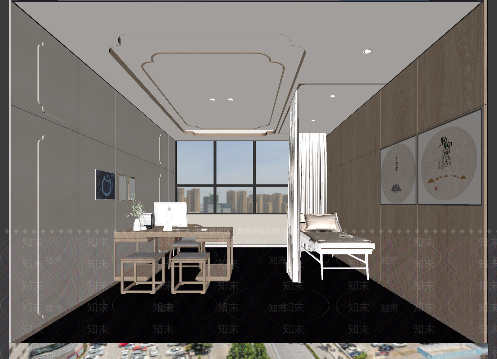 新中式美容院3D模型下载【ID:1214712201】