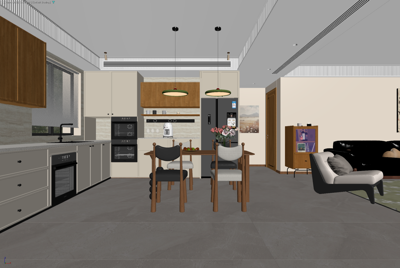 原木客餐厅3D模型下载【ID:1221491392】