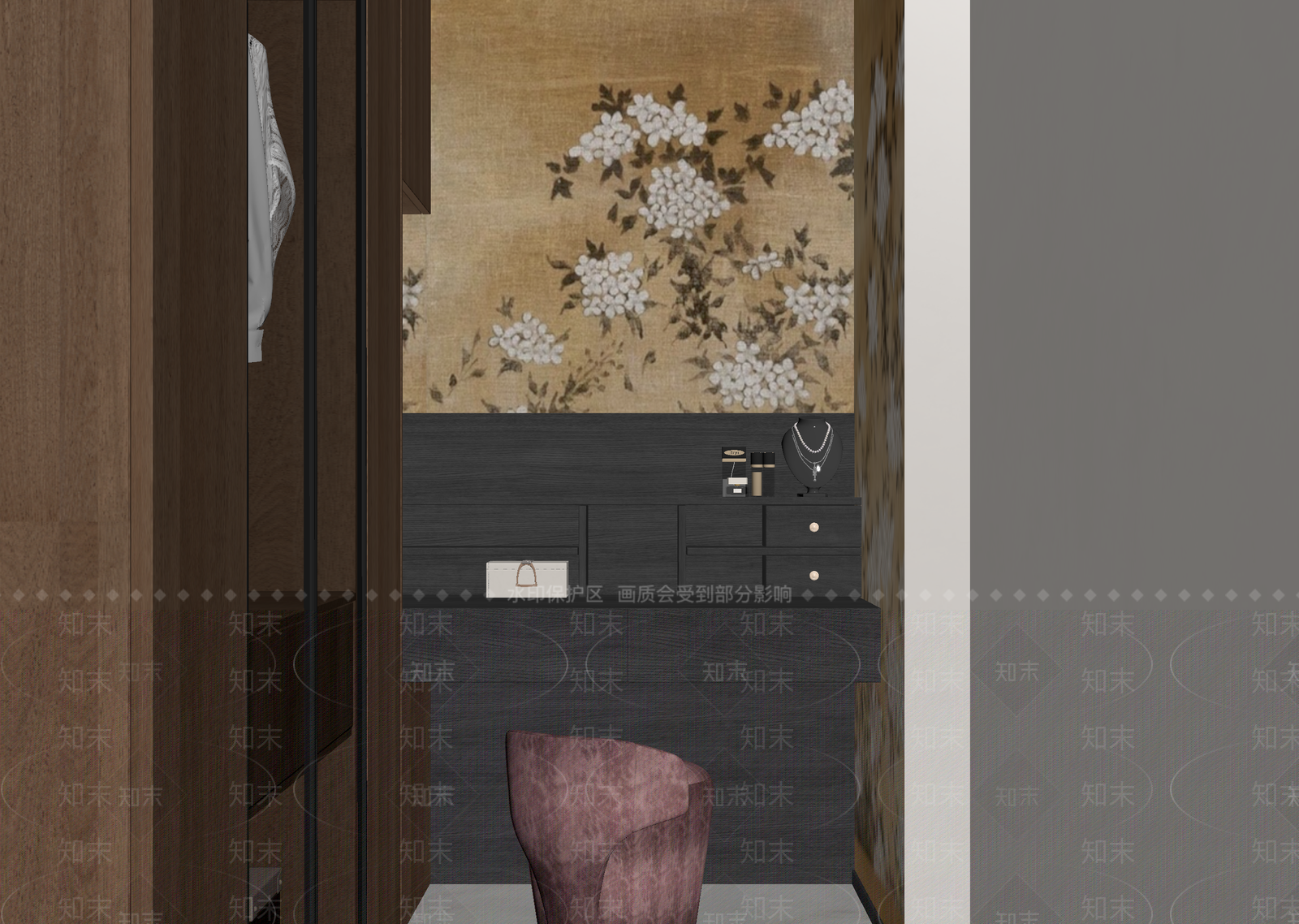 现代衣帽间3D模型下载【ID:1214828362】