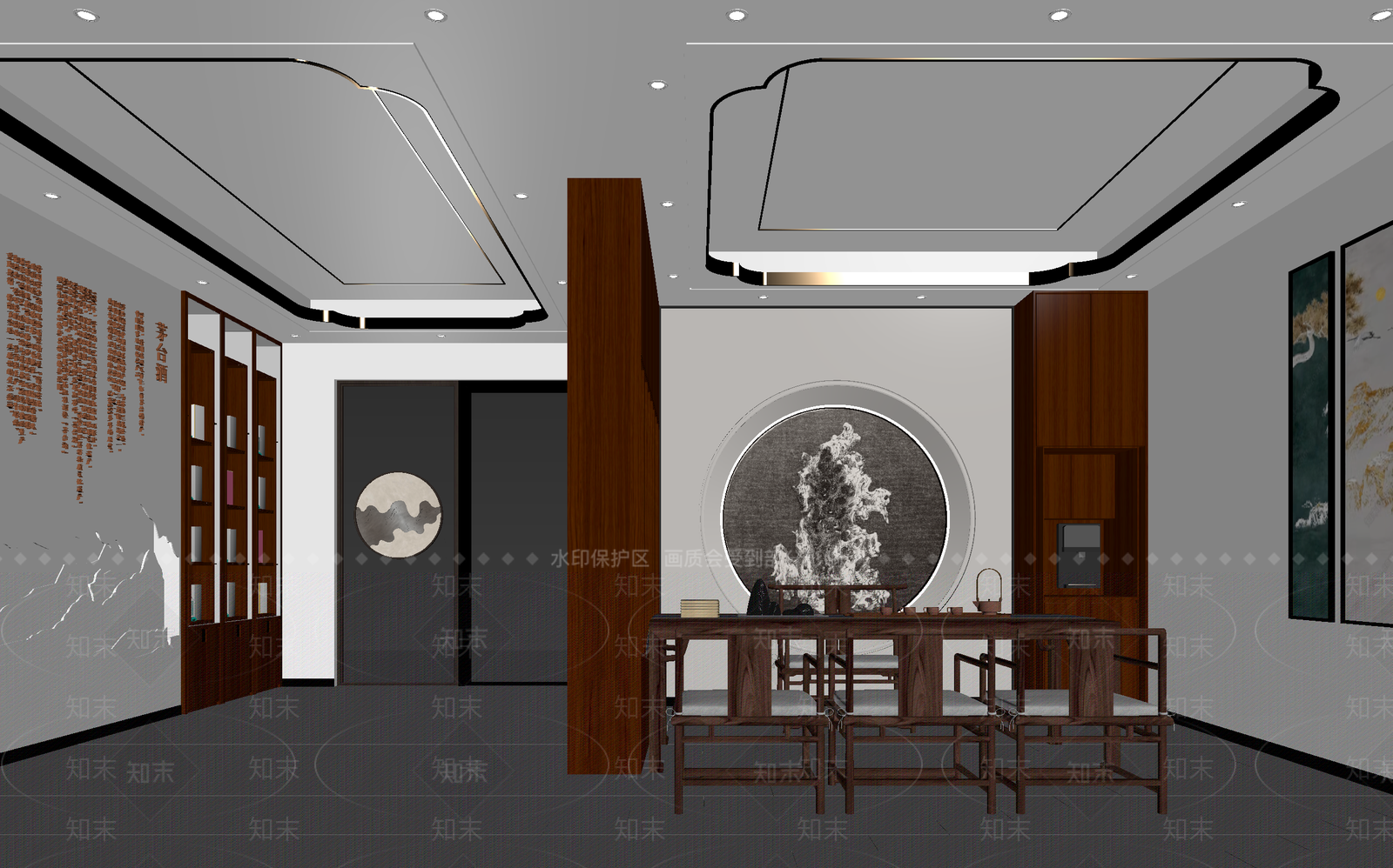 茶馆3D模型下载【ID:1213952314】