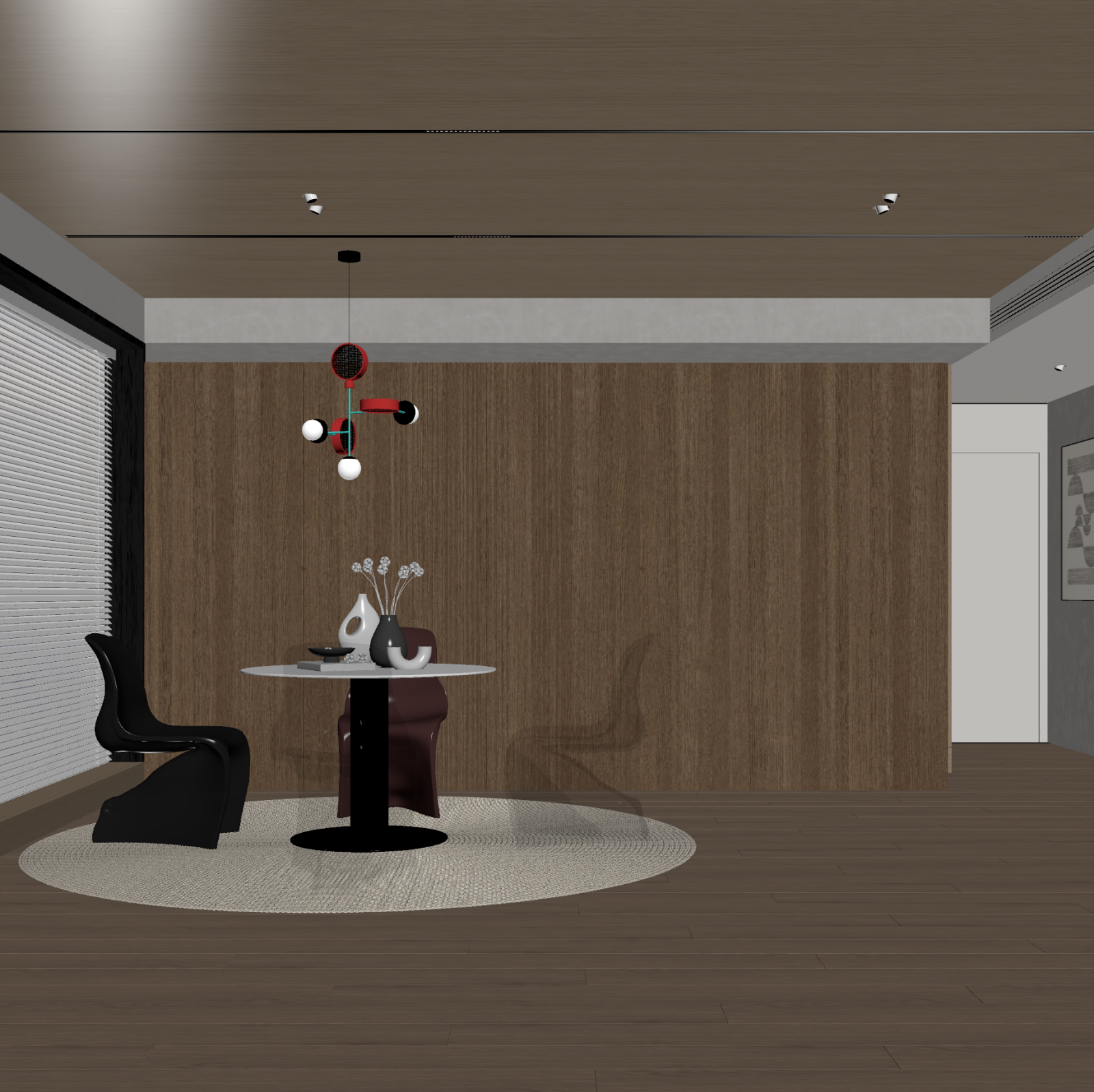 现代家居餐厅3D模型下载【ID:1221512287】