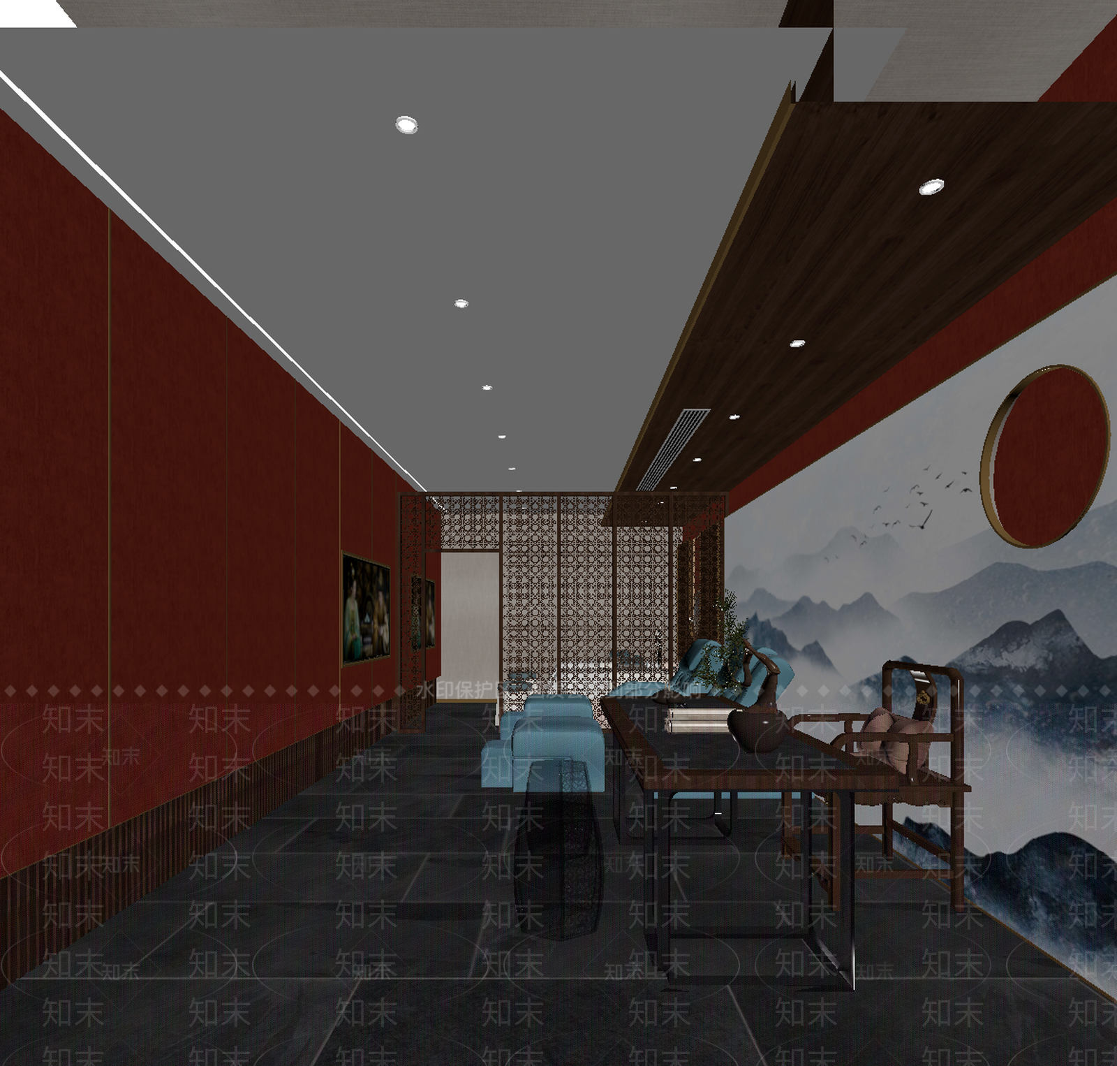 茶馆3D模型下载【ID:1213963636】