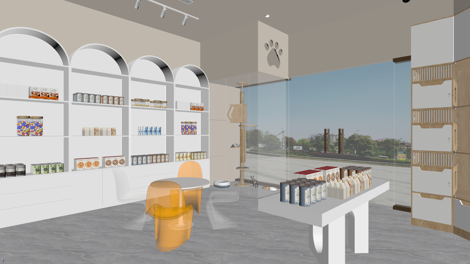 侘寂宠物店3D模型下载【ID:1221476571】
