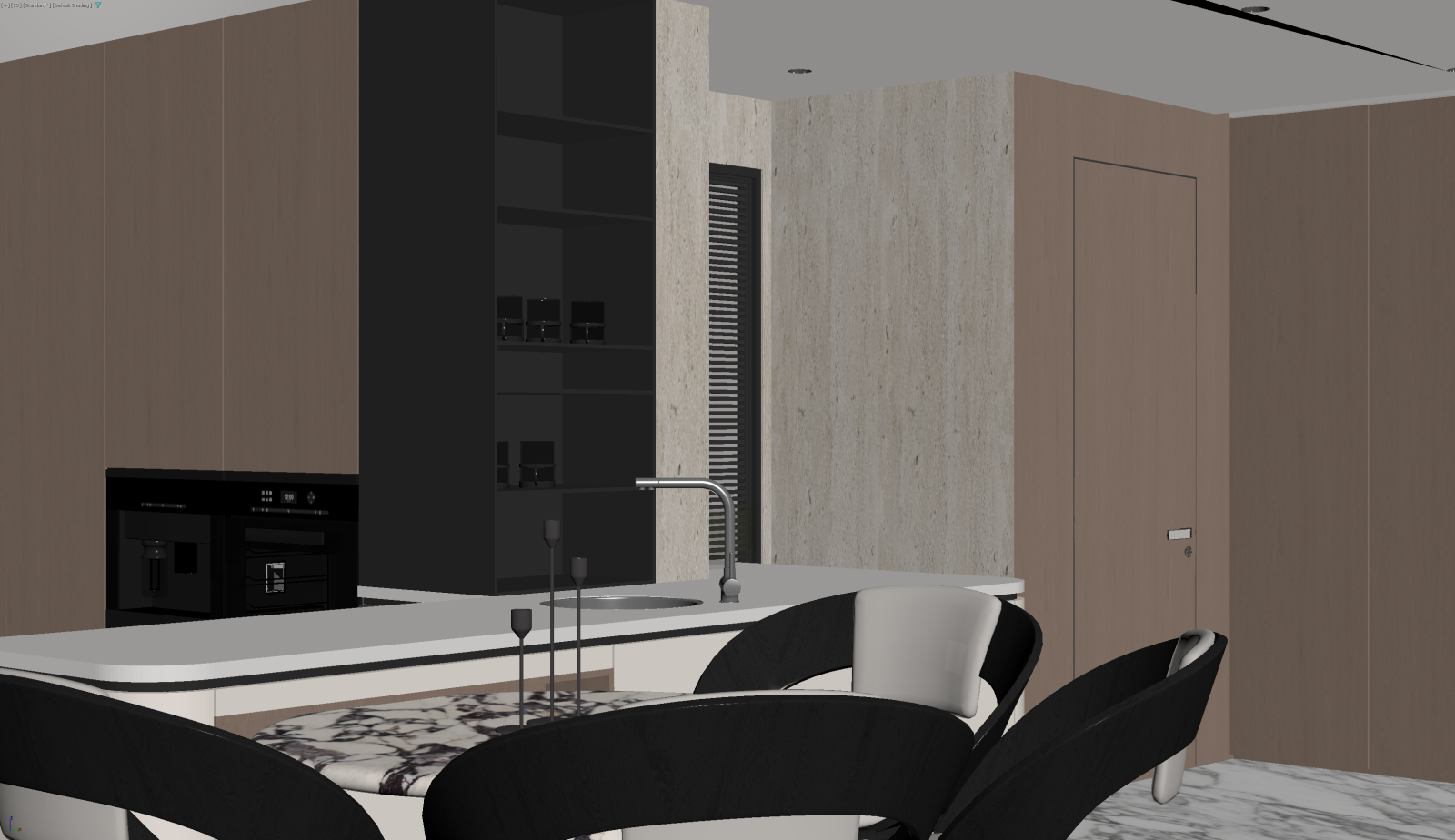 现代客餐厅3D模型下载【ID:1222028025】