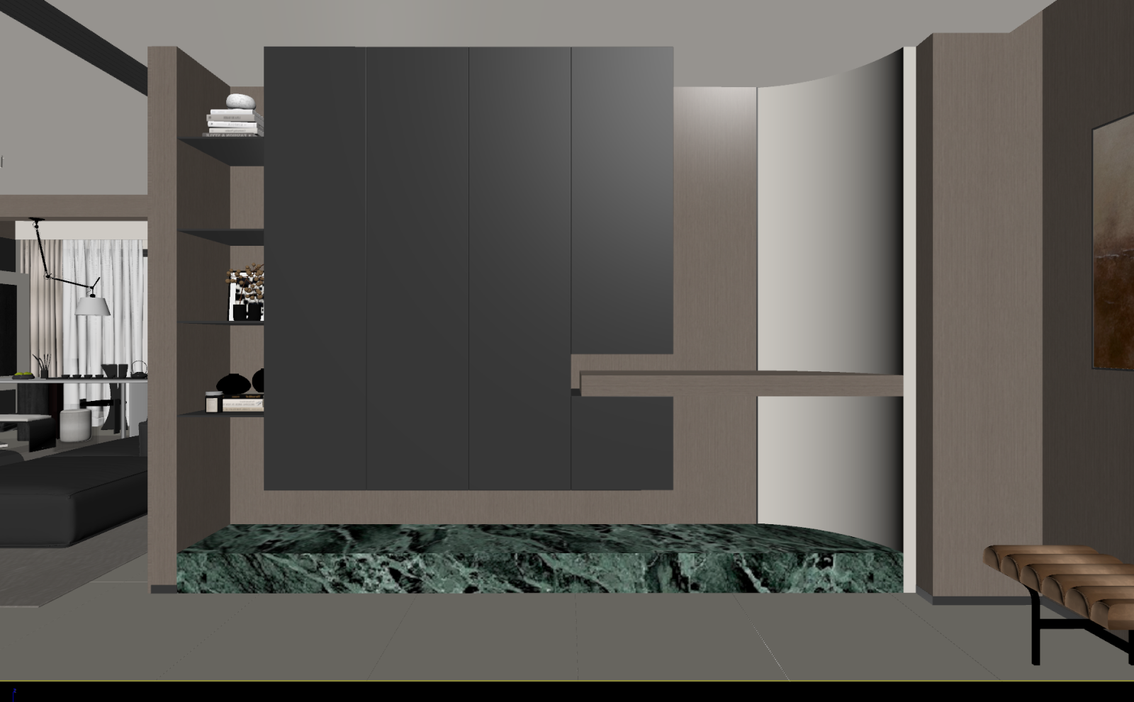 现代玄关3D模型下载【ID:1222015557】