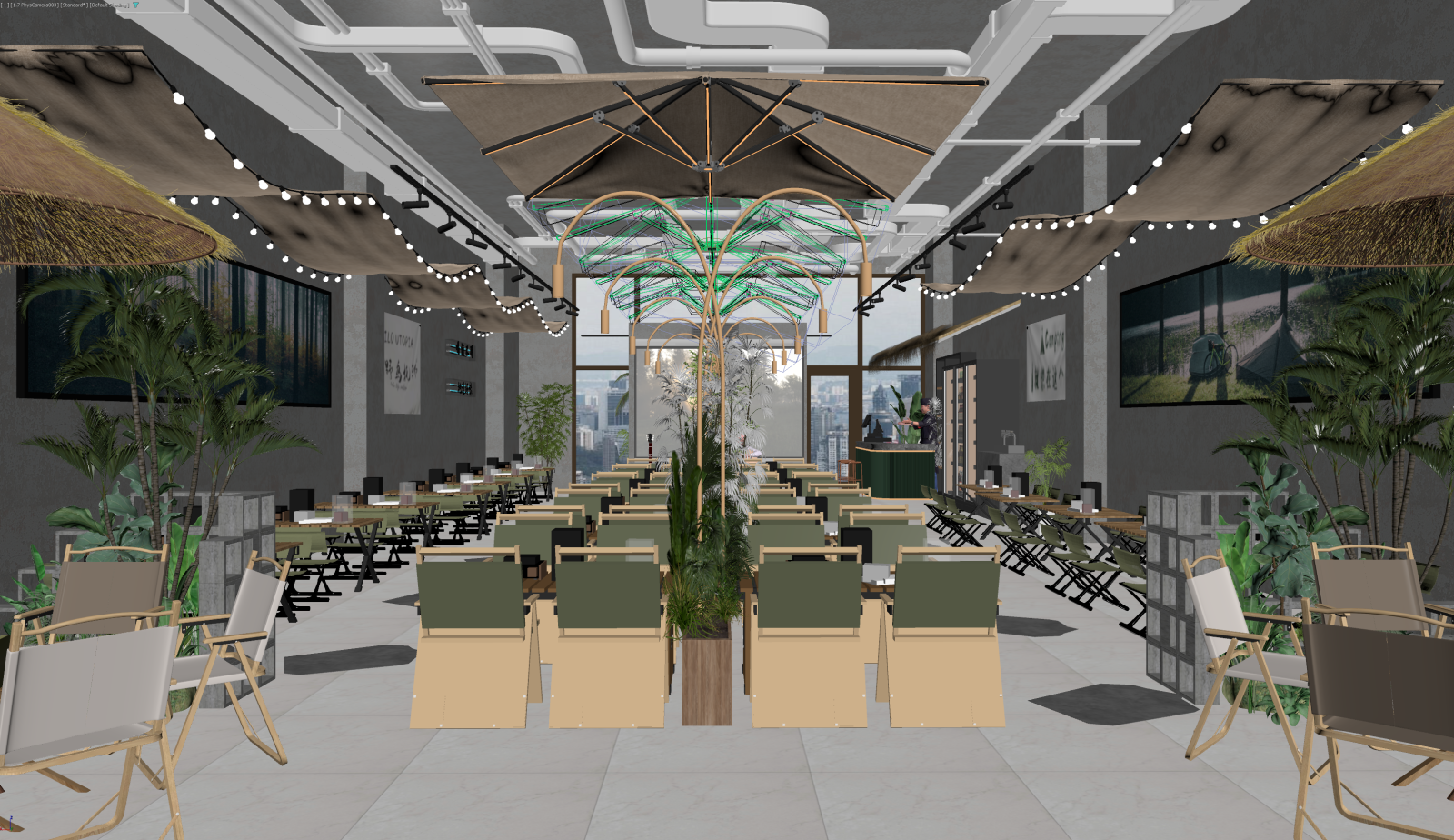 现代茶餐厅3D模型下载【ID:1221849023】