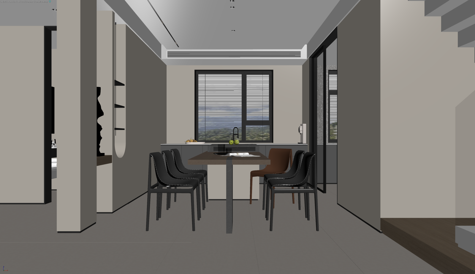 现代家居餐厅3D模型下载【ID:1221595747】