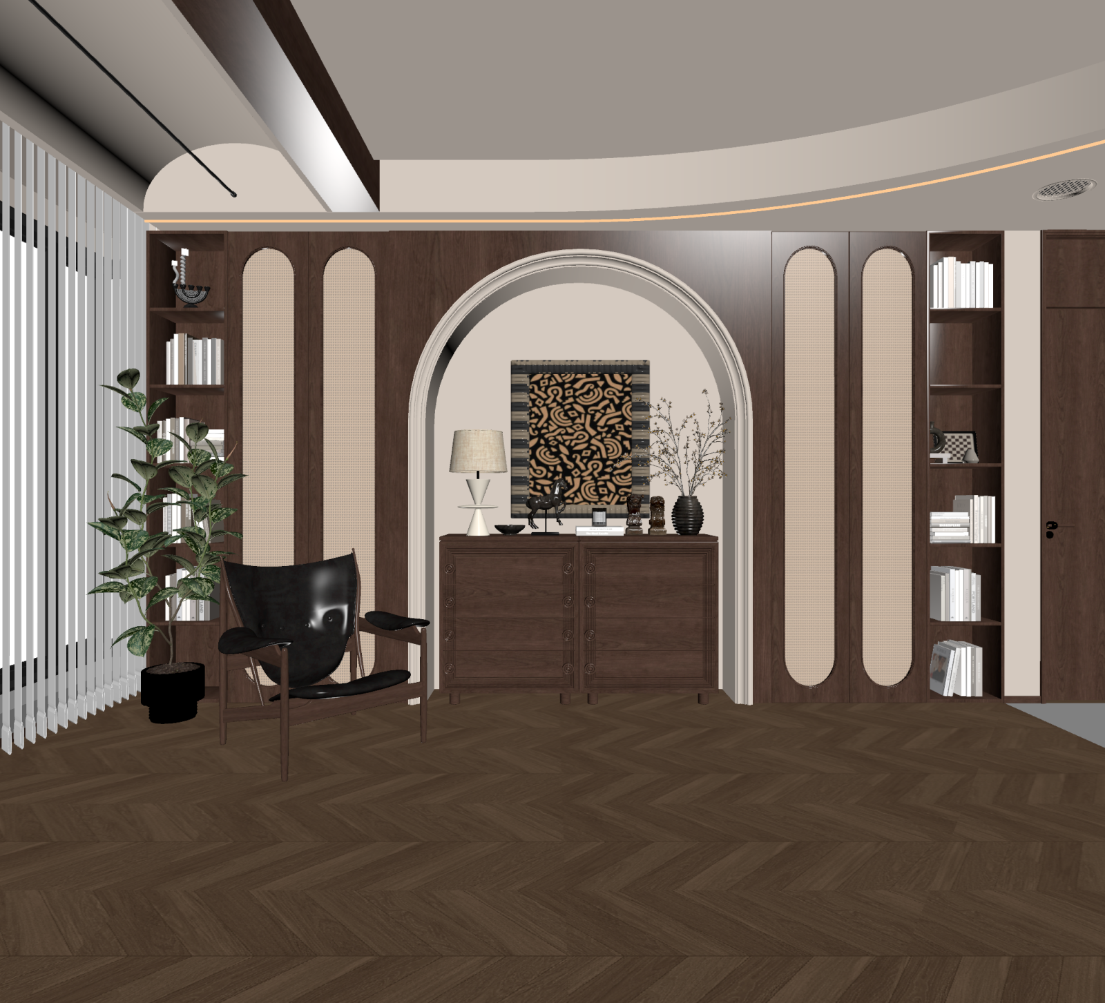 法式书房3D模型下载【ID:1221480588】