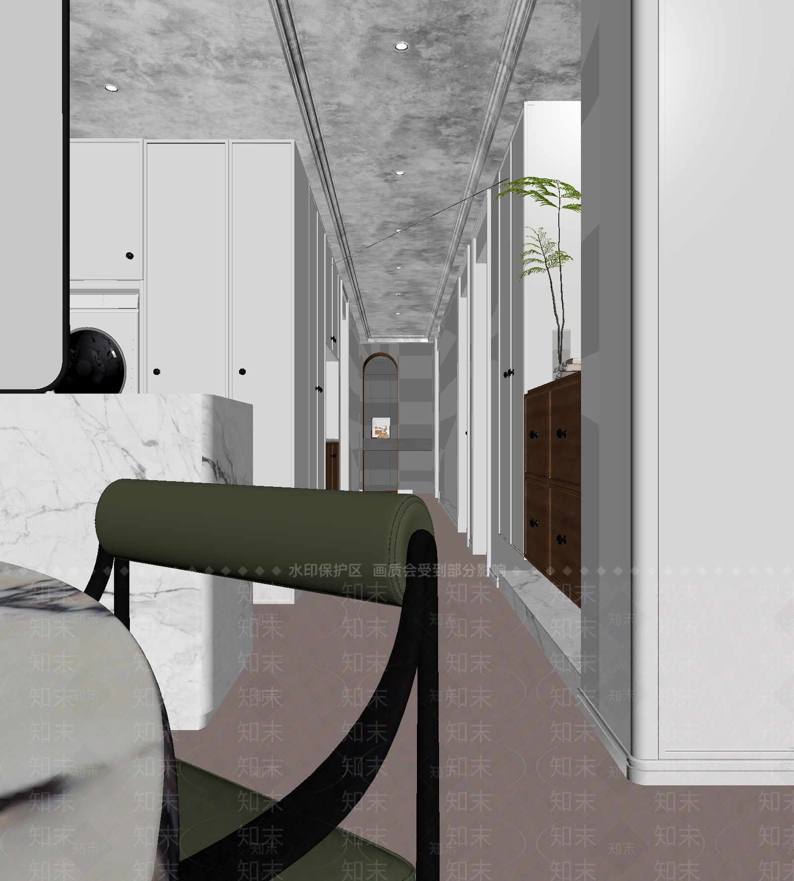 现代玄关3D模型下载【ID:1214693092】
