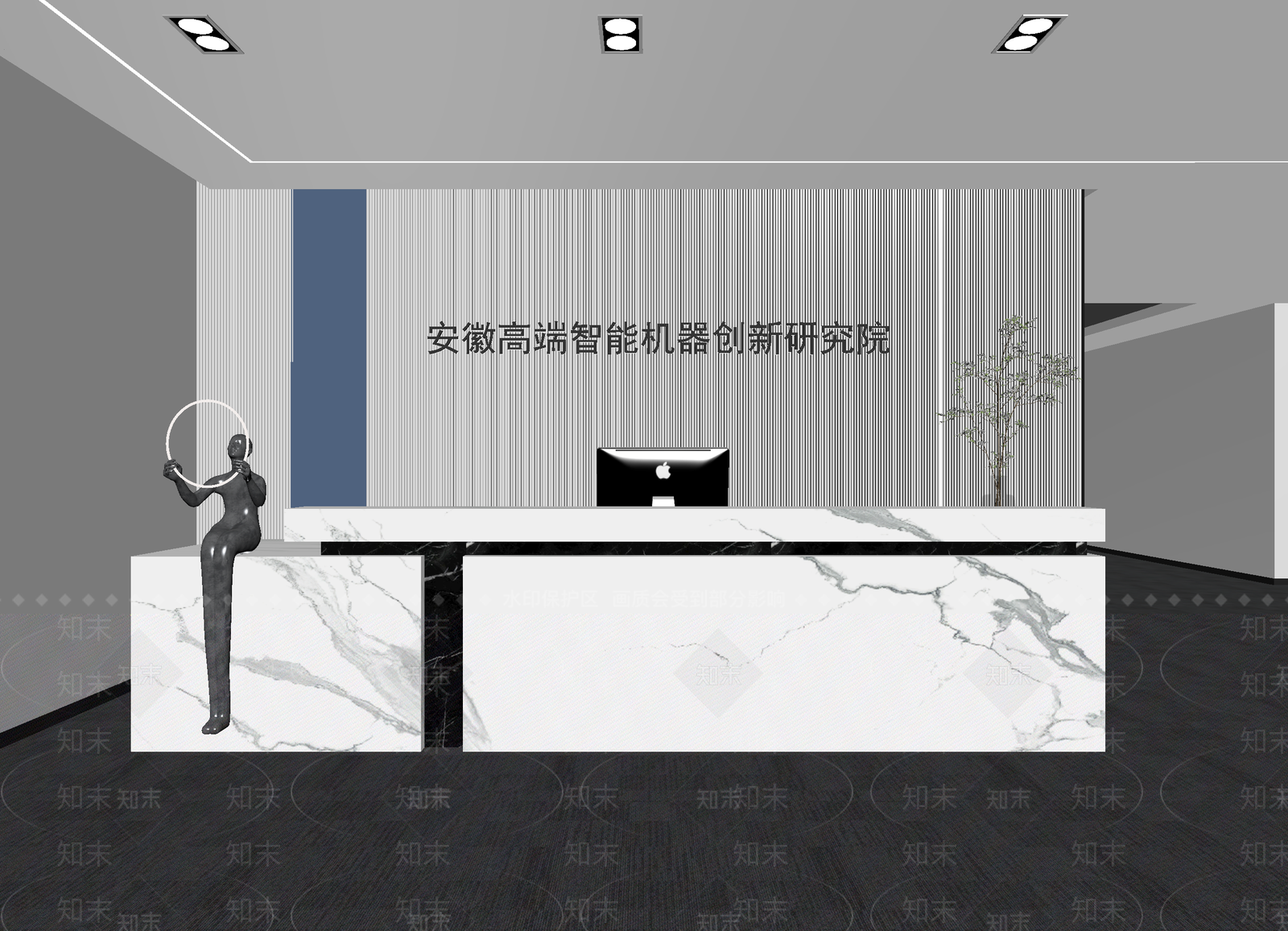 现代接待室3D模型下载【ID:1214298067】
