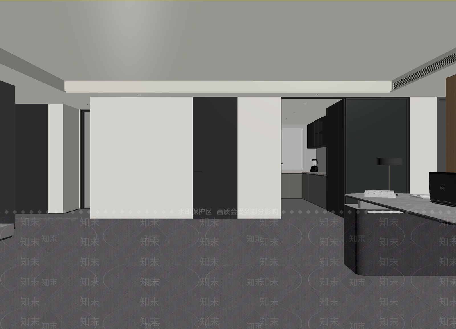 现代办公大厅3D模型下载【ID:1214413997】