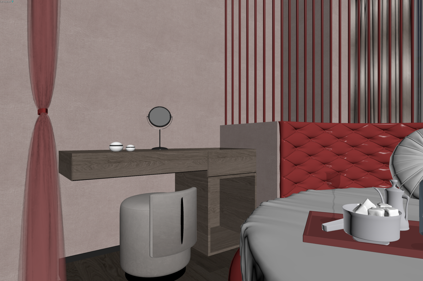 现代家居卧室3D模型下载【ID:1222023862】