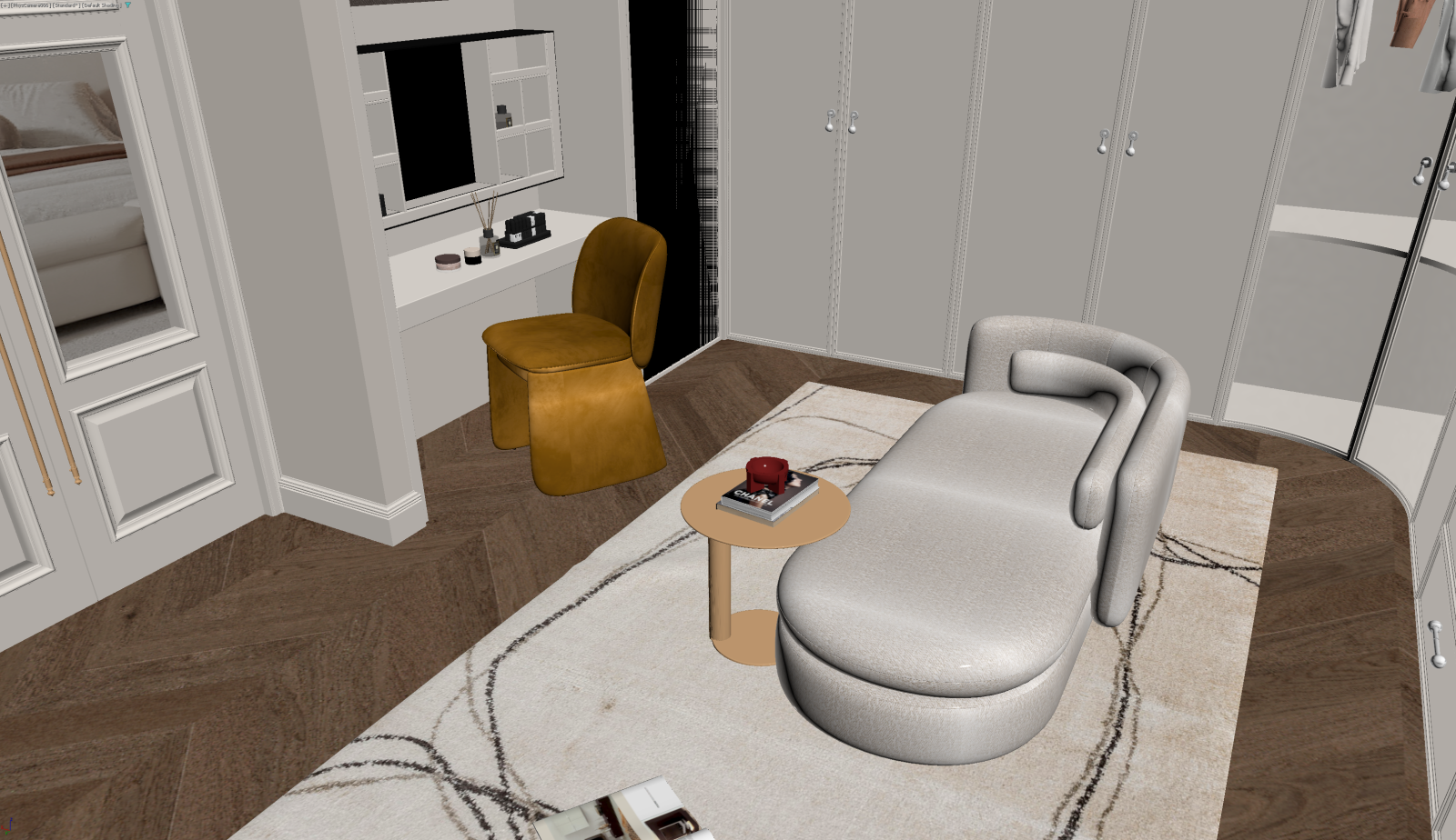 法式家居卧室3D模型下载【ID:1221673587】