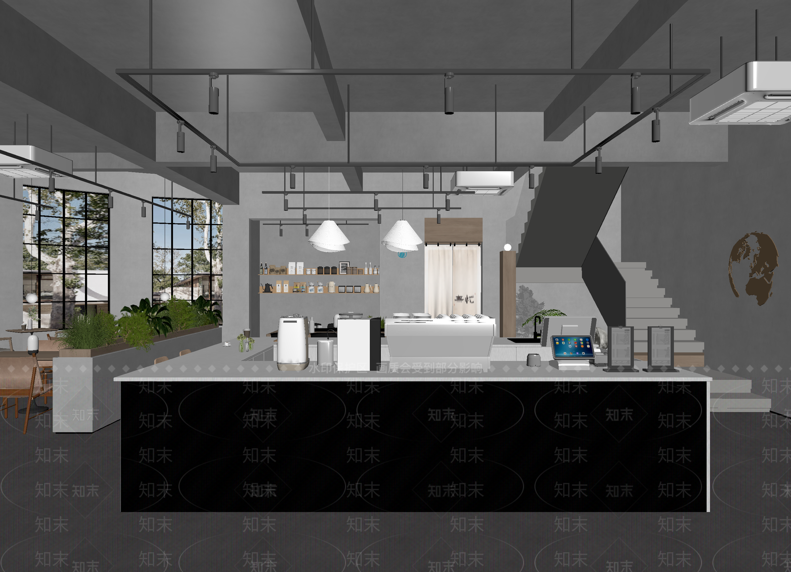 现代售楼处3D模型下载【ID:1214171620】