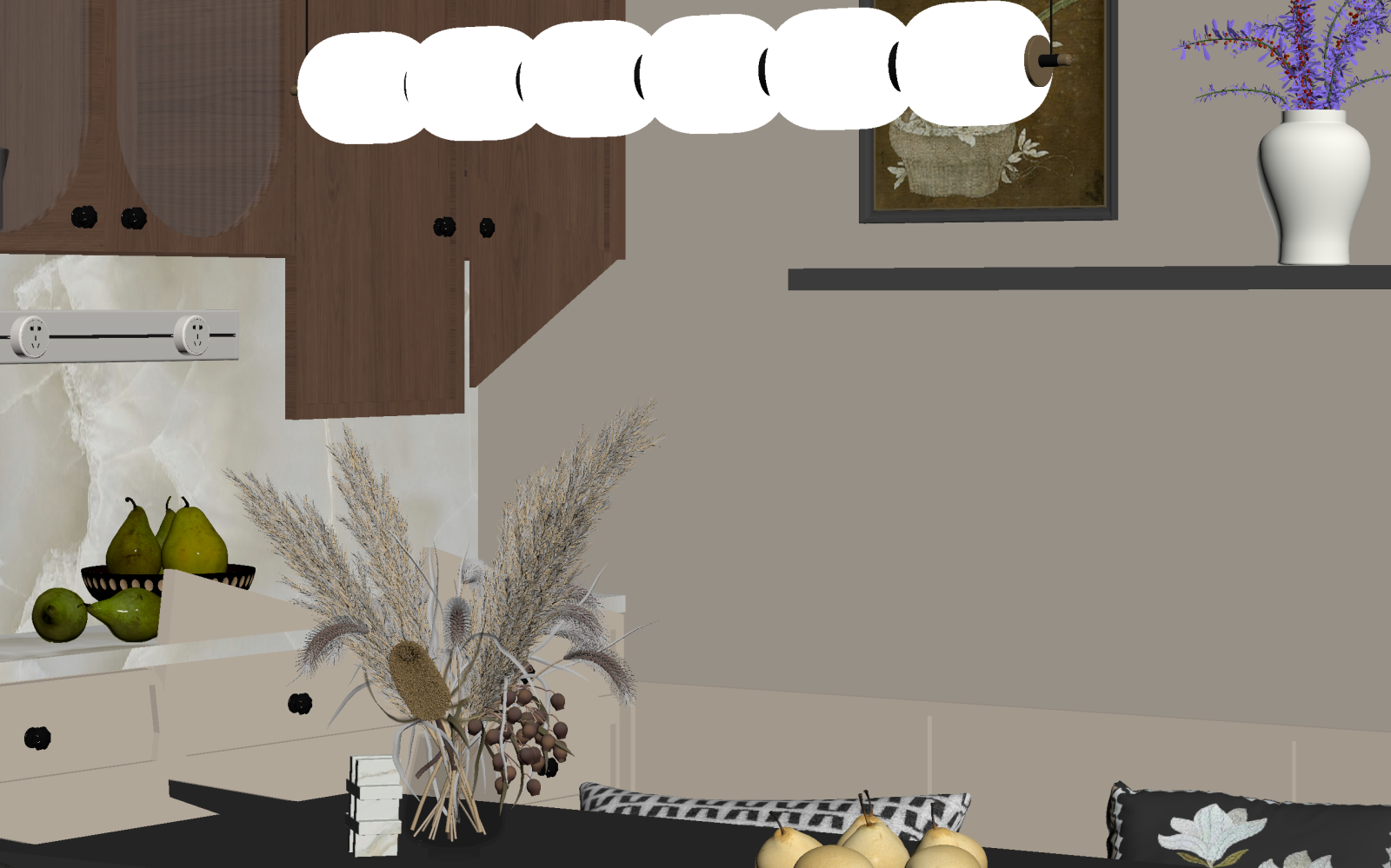 法式家居餐厅3D模型下载【ID:1221749117】