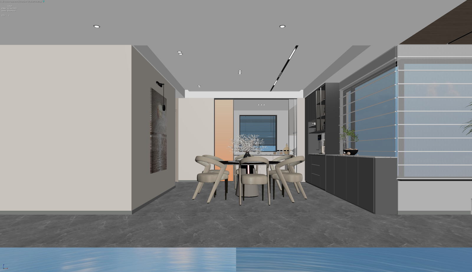 意式家居餐厅3D模型下载【ID:1222067426】