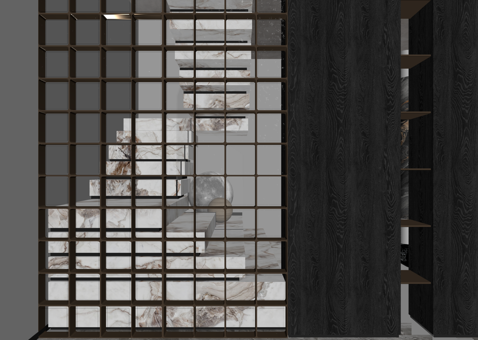 意式挑空客厅3D模型下载【ID:1221950010】