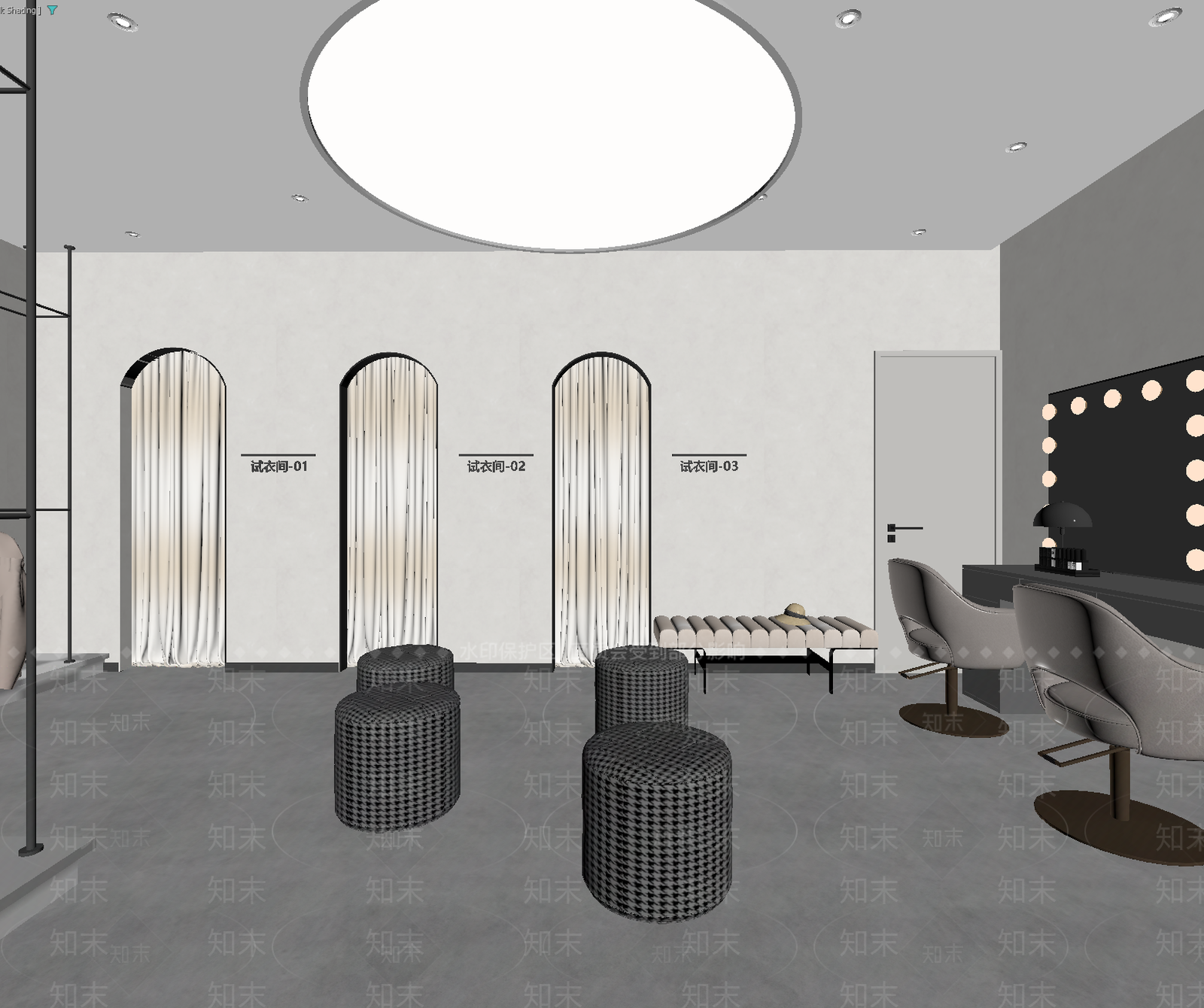 服装店3D模型下载【ID:1213960584】