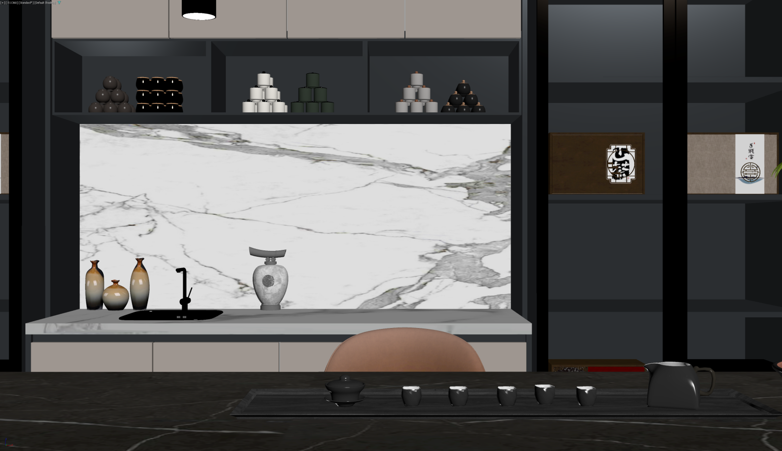 现代茶馆3D模型下载【ID:1221781403】
