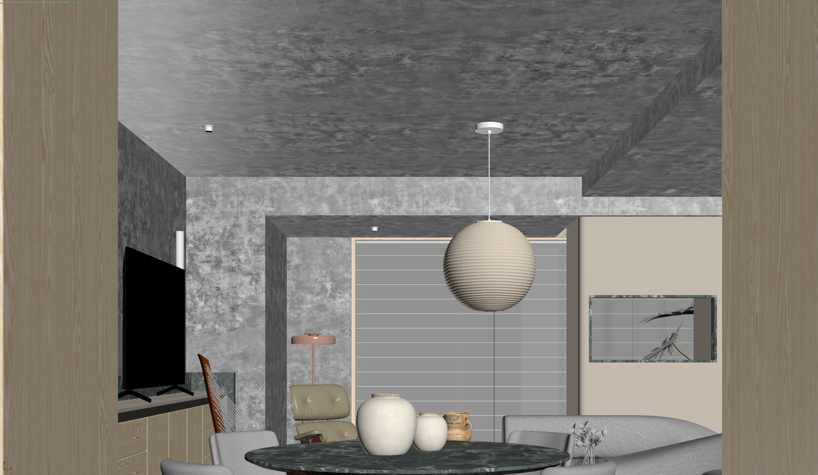 现代客餐厅3D模型下载【ID:1222080942】