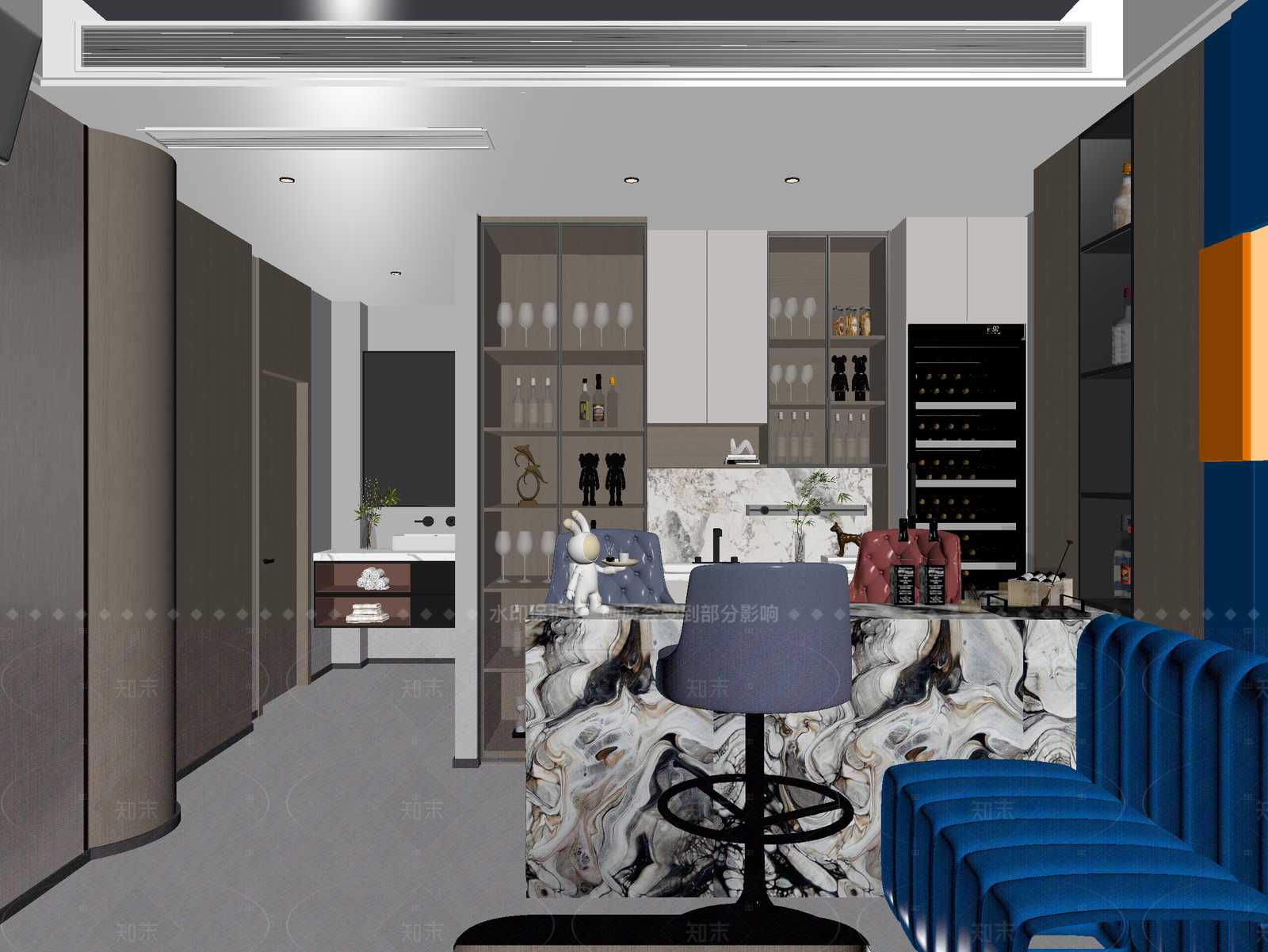 现代酒吧3D模型下载【ID:1214598972】