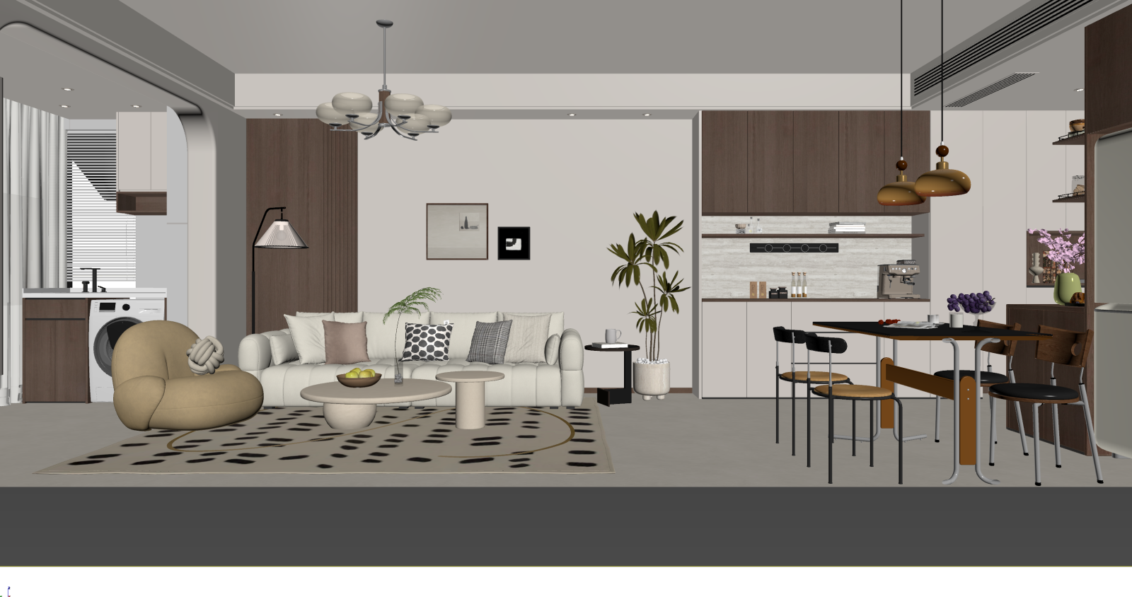 现代客餐厅3D模型下载【ID:1221489119】
