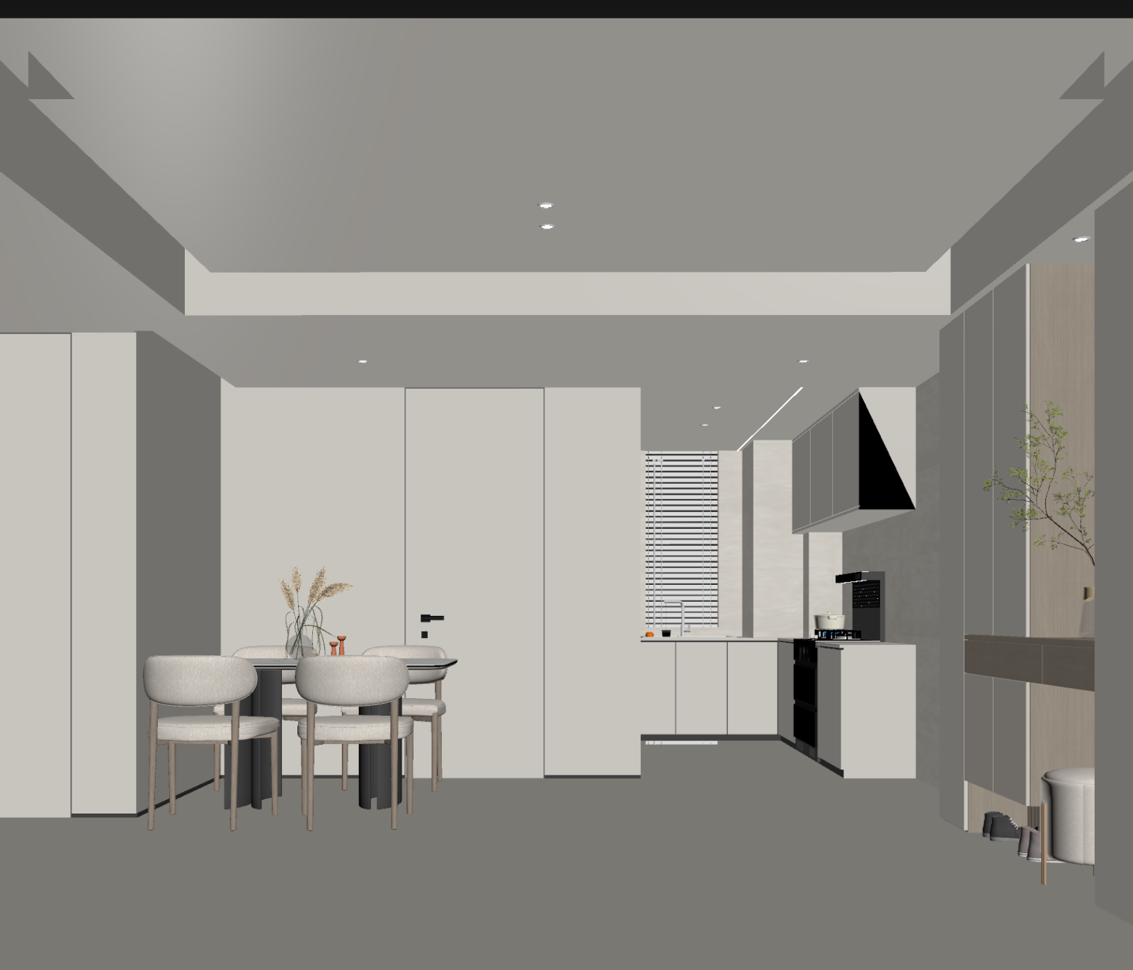现代客餐厅3D模型下载【ID:1221801474】