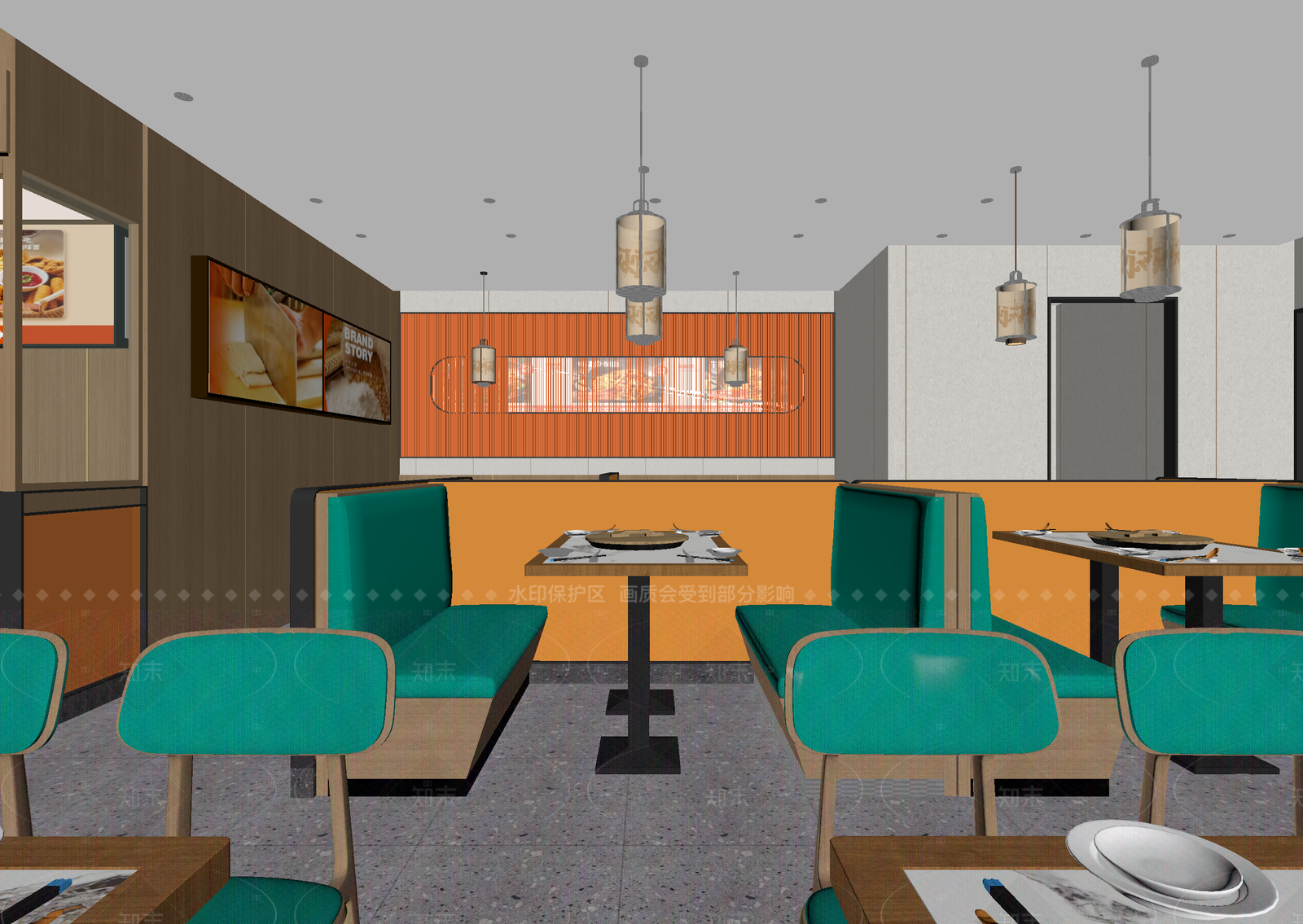 现代快餐店3D模型下载【ID:1214584704】