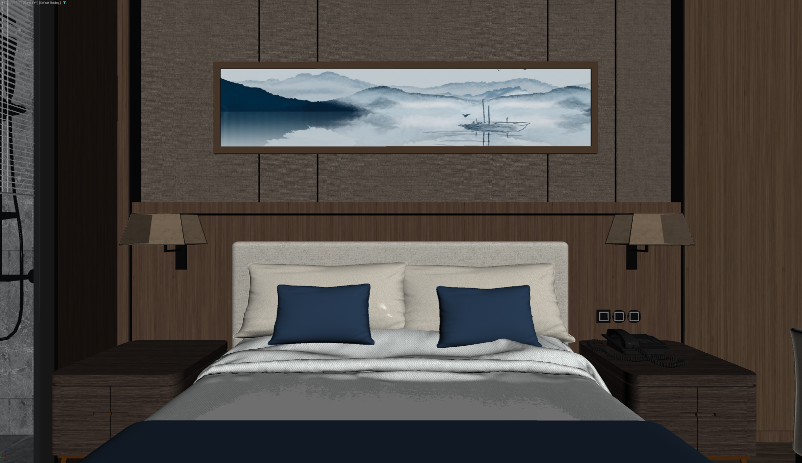 现代家居卧室3D模型下载【ID:1222105614】