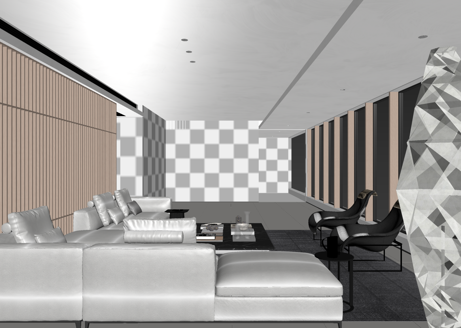 现代休息区3D模型下载【ID:1221952352】