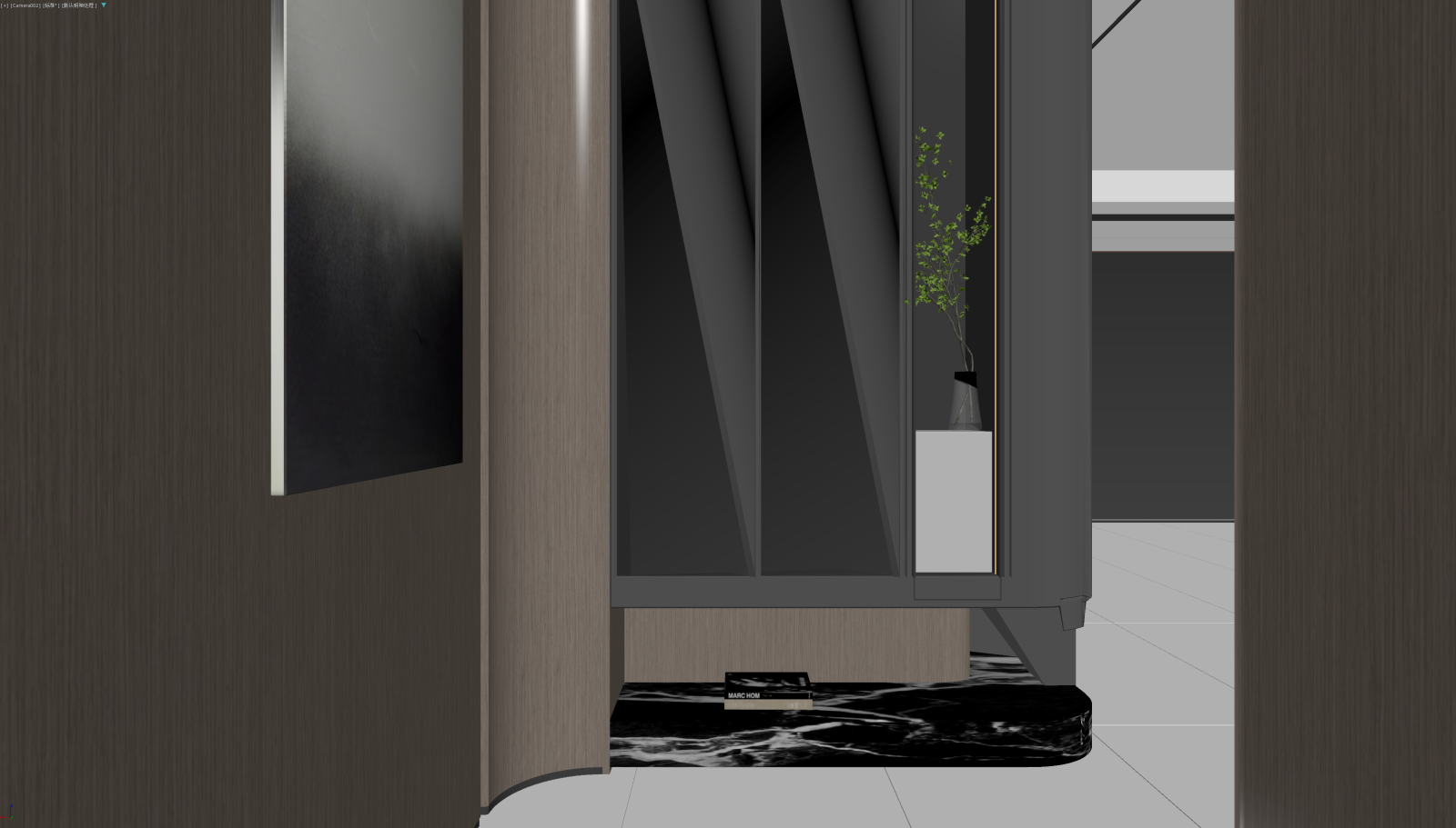 现代玄关3D模型下载【ID:1221620271】