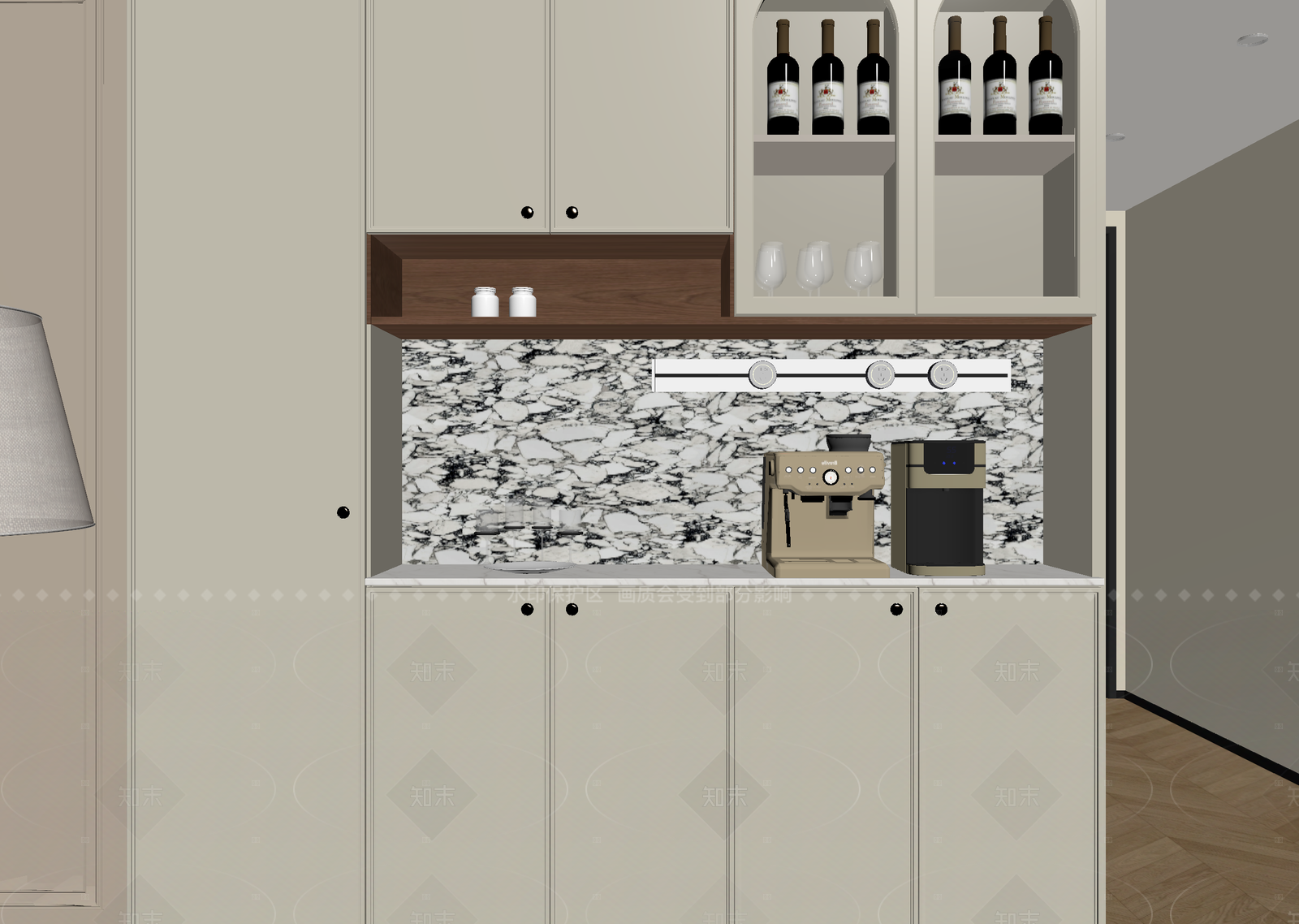法式酒窖3D模型下载【ID:1214996997】