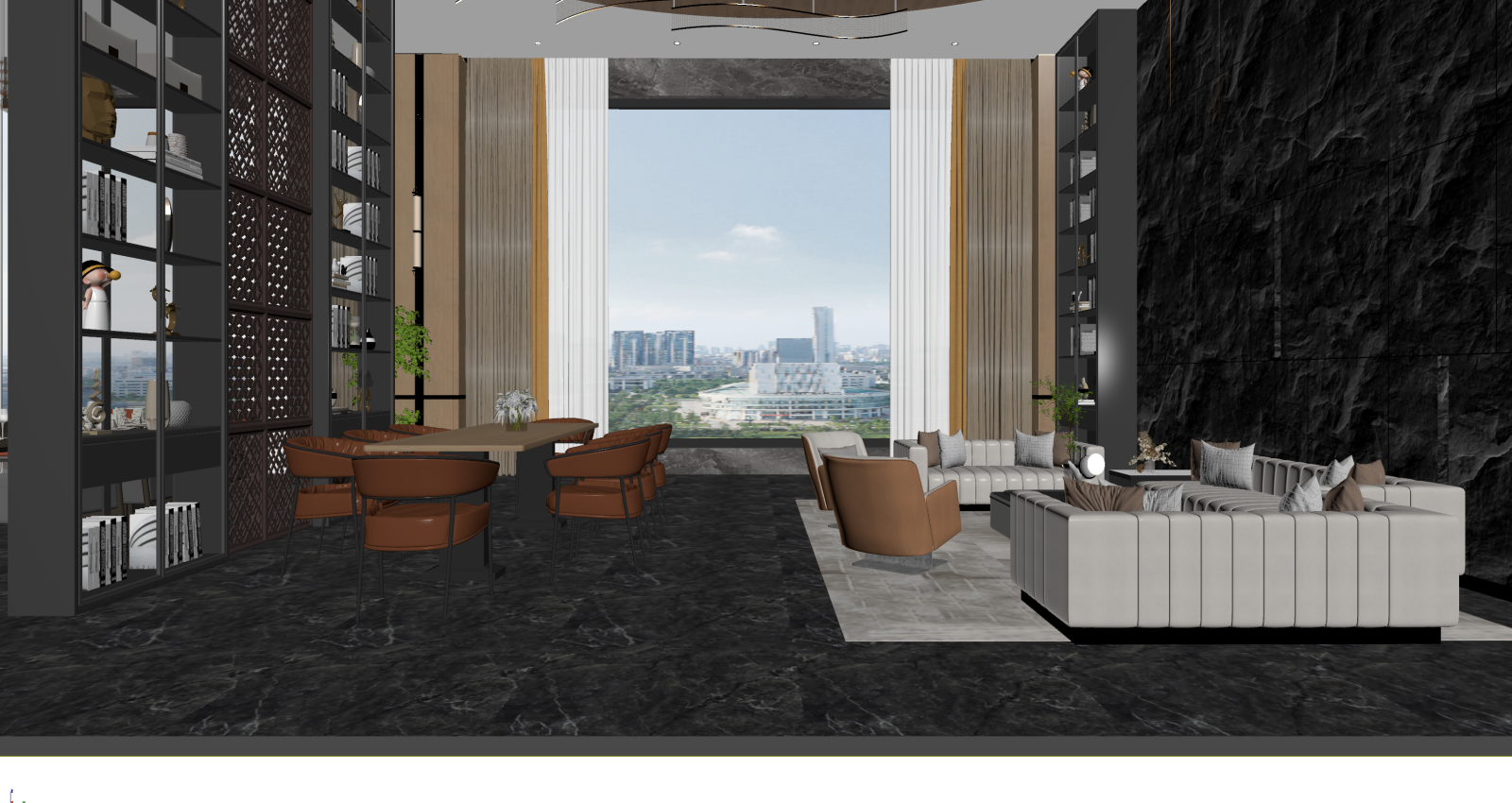 现代客餐厅3D模型下载【ID:1221488214】