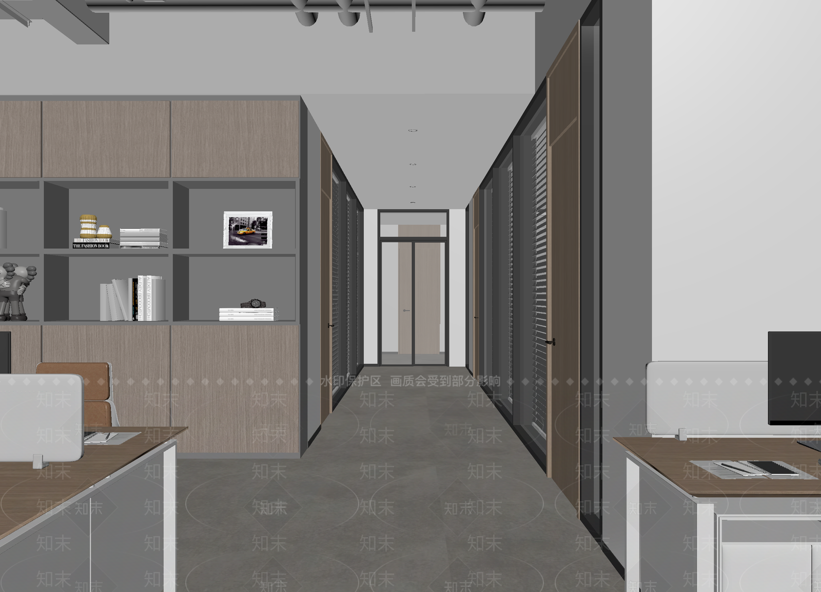 现代办公大厅3D模型下载【ID:1214068423】