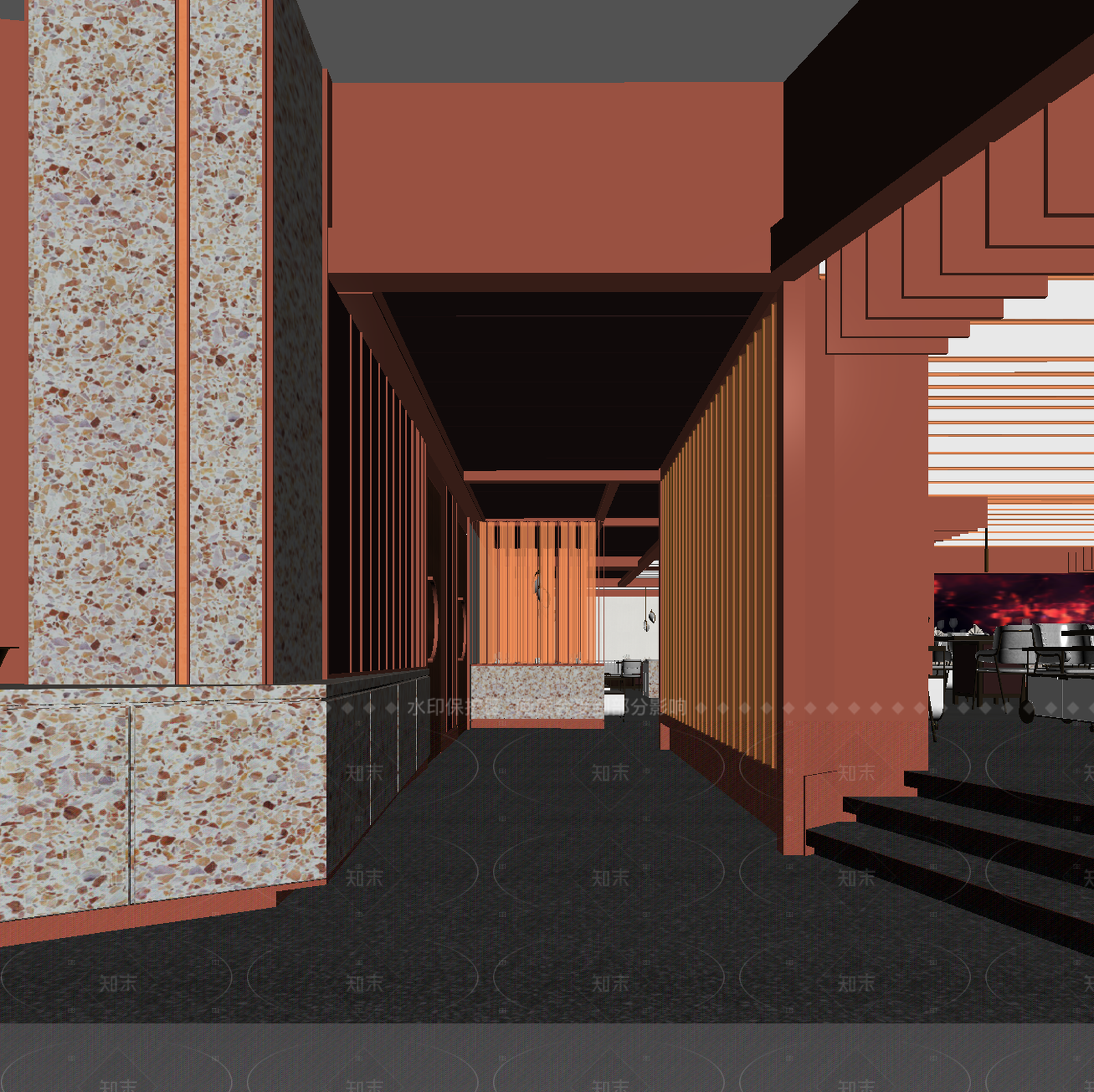 现代走廊3D模型下载【ID:1214952778】