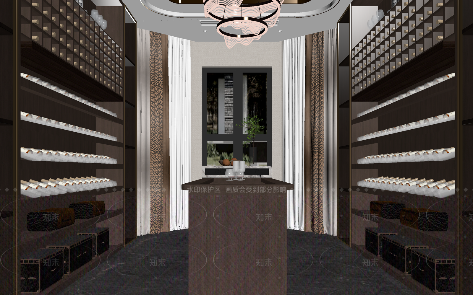 新中式酒馆3D模型下载【ID:1214633497】