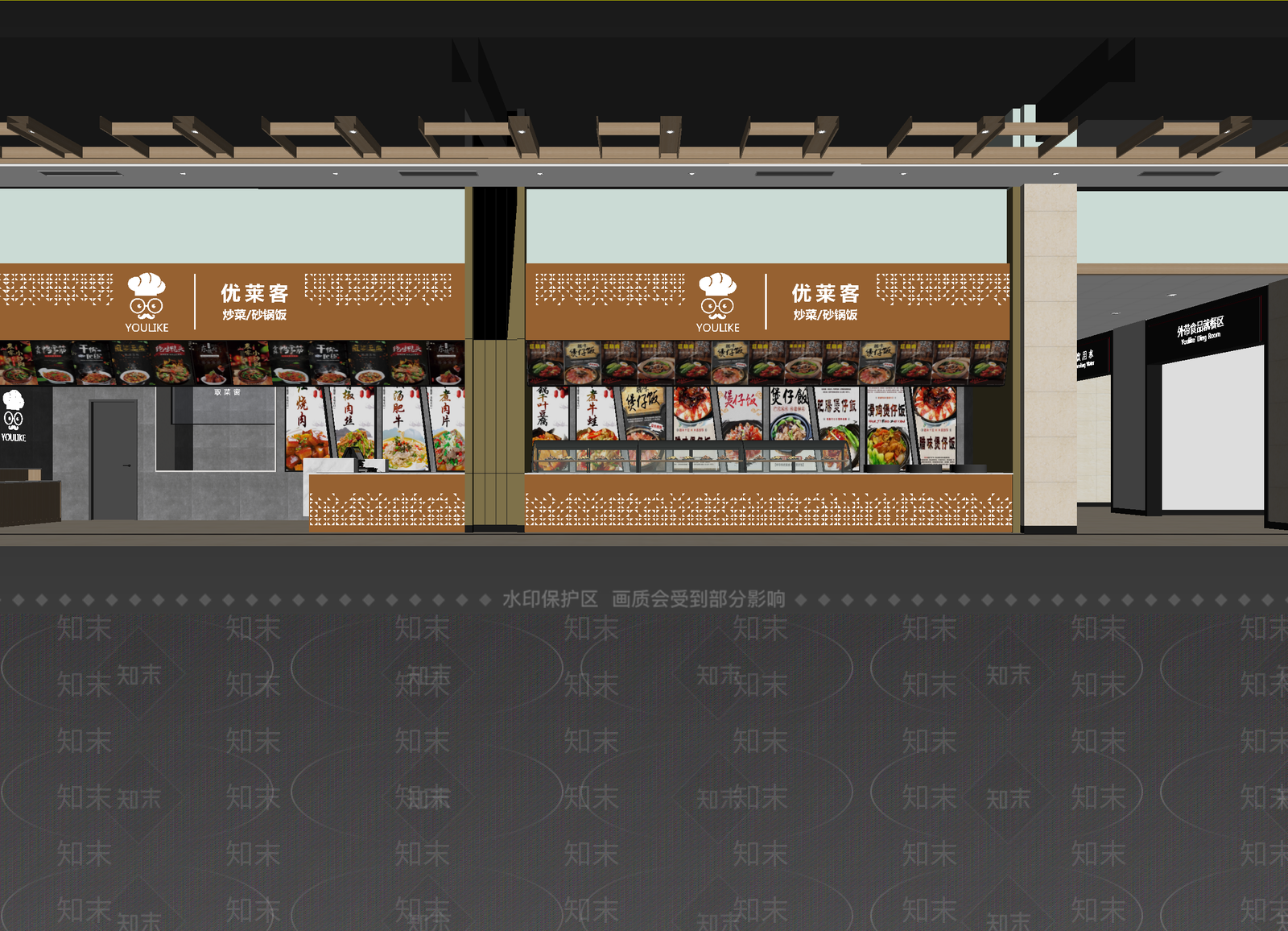 现代快餐店3D模型下载【ID:1214141167】
