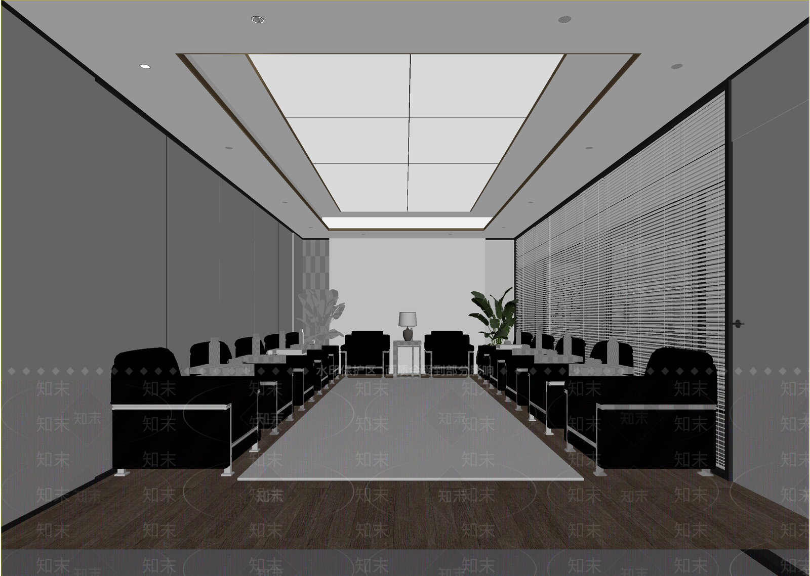 现代接待室3D模型下载【ID:1214372722】