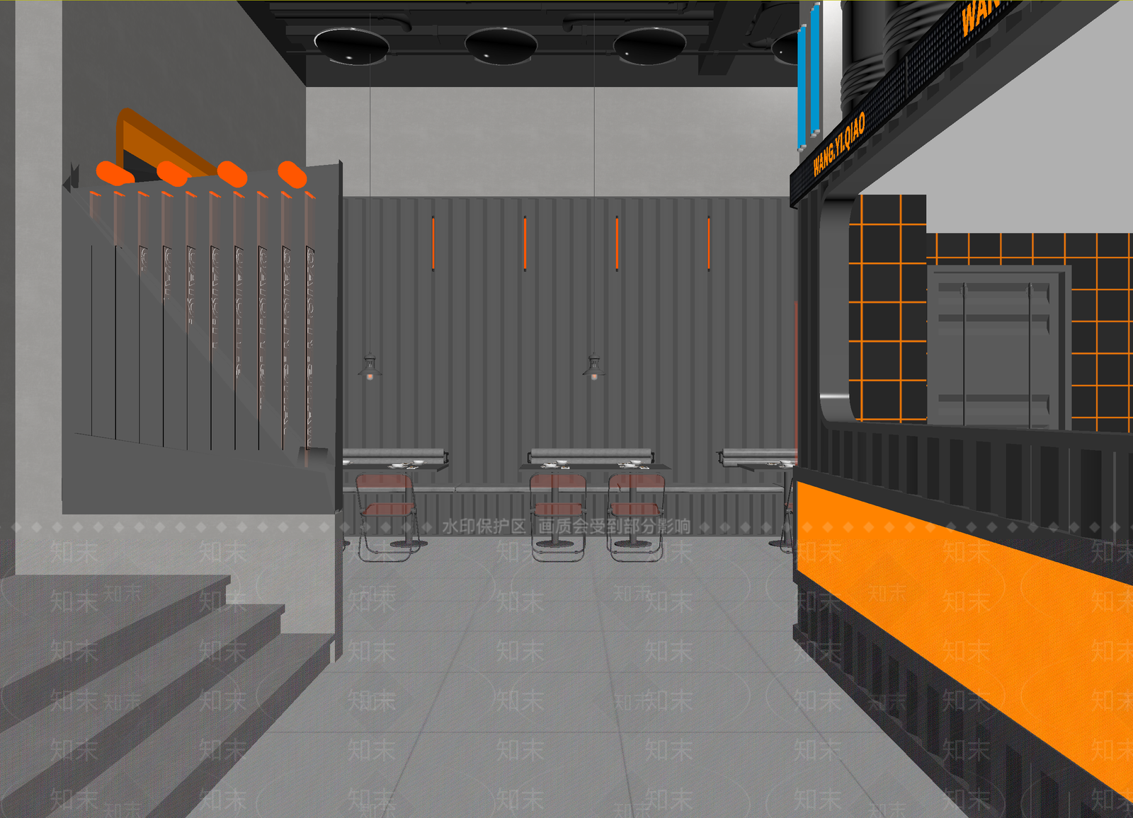 工业风酒吧3D模型下载【ID:1214110855】