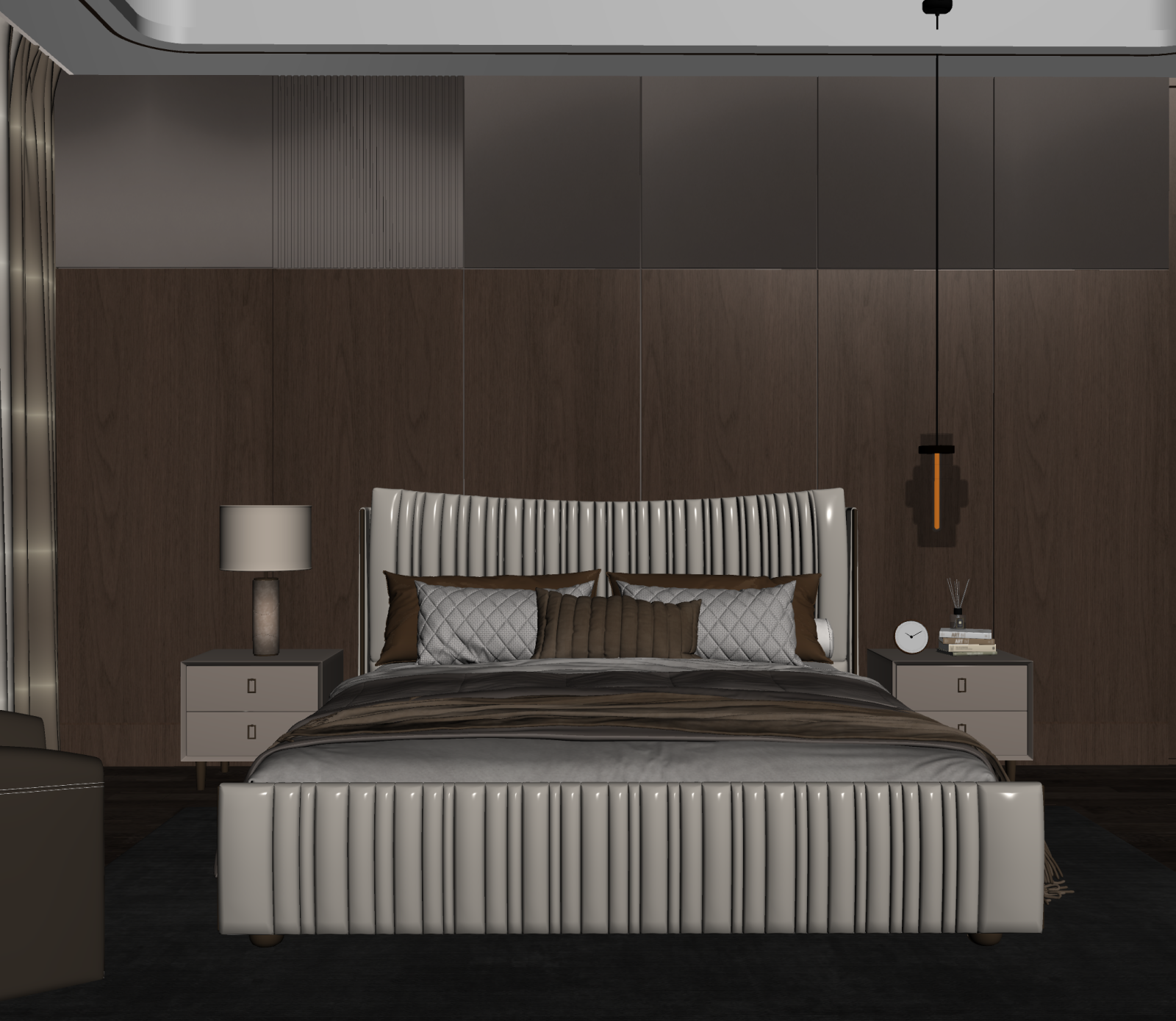 意式家居卧室3D模型下载【ID:1221474943】