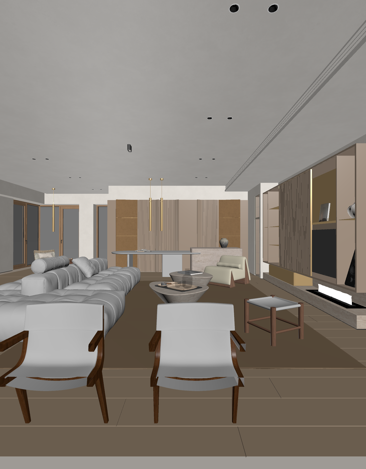 法式家居客厅3D模型下载【ID:1222090445】