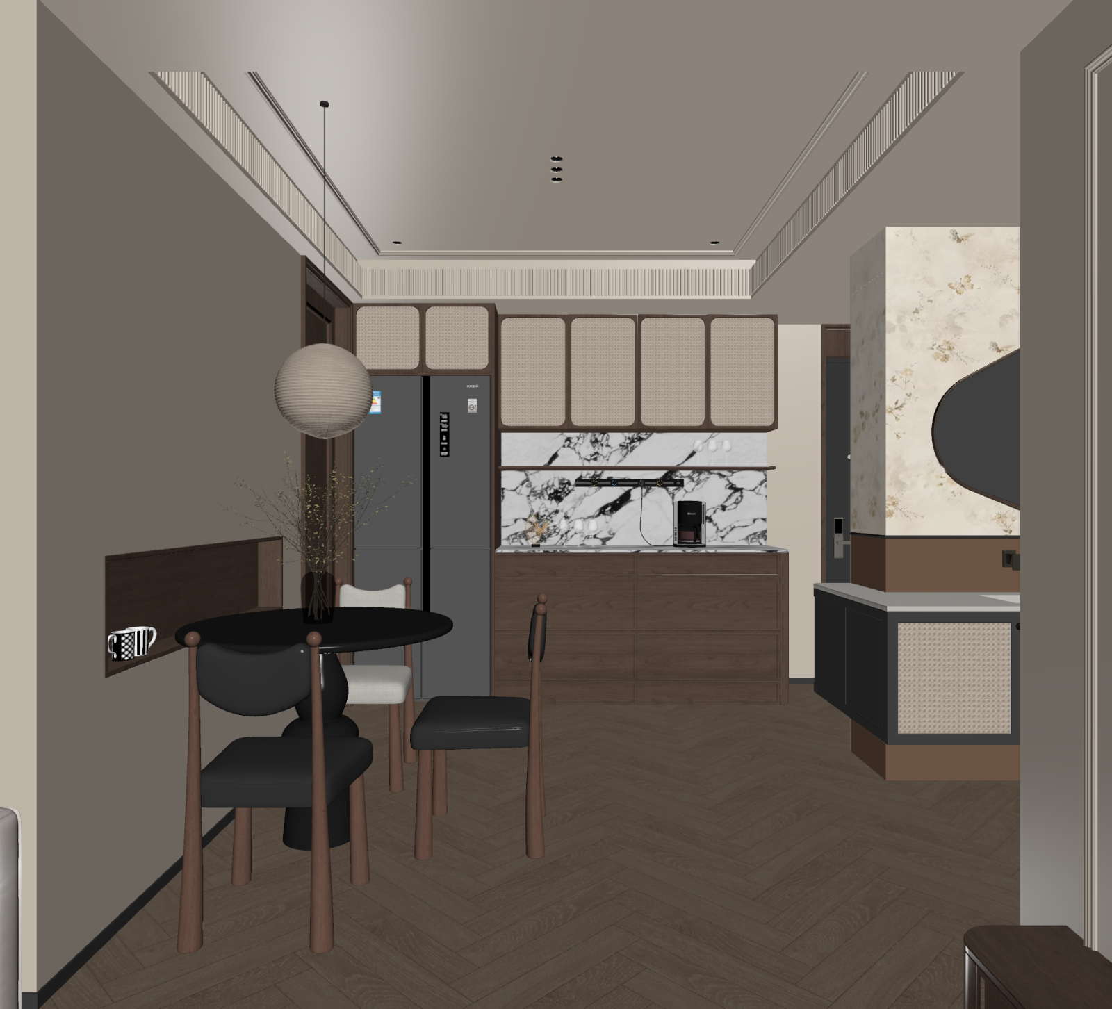 中古家居餐厅3D模型下载【ID:1221673503】