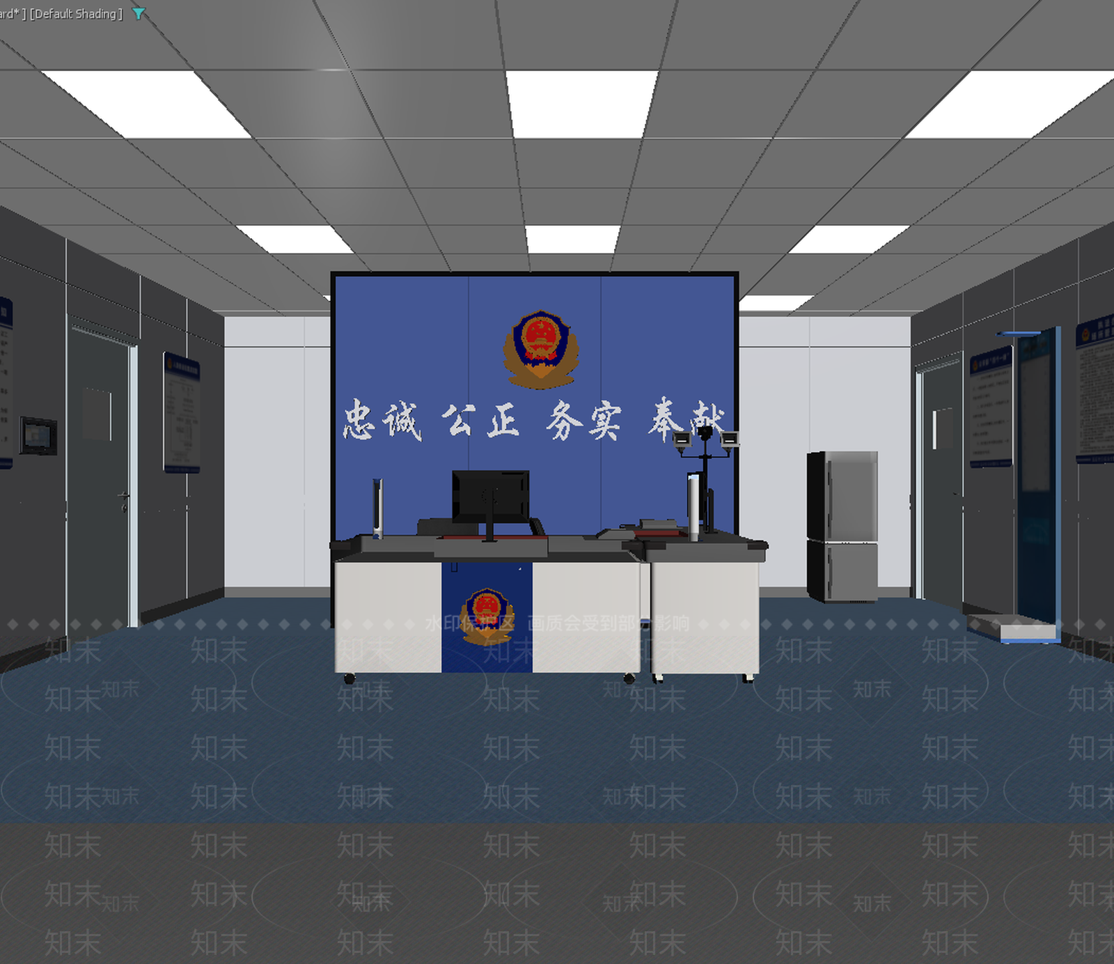 现代党政机关3D模型下载【ID:1213942038】