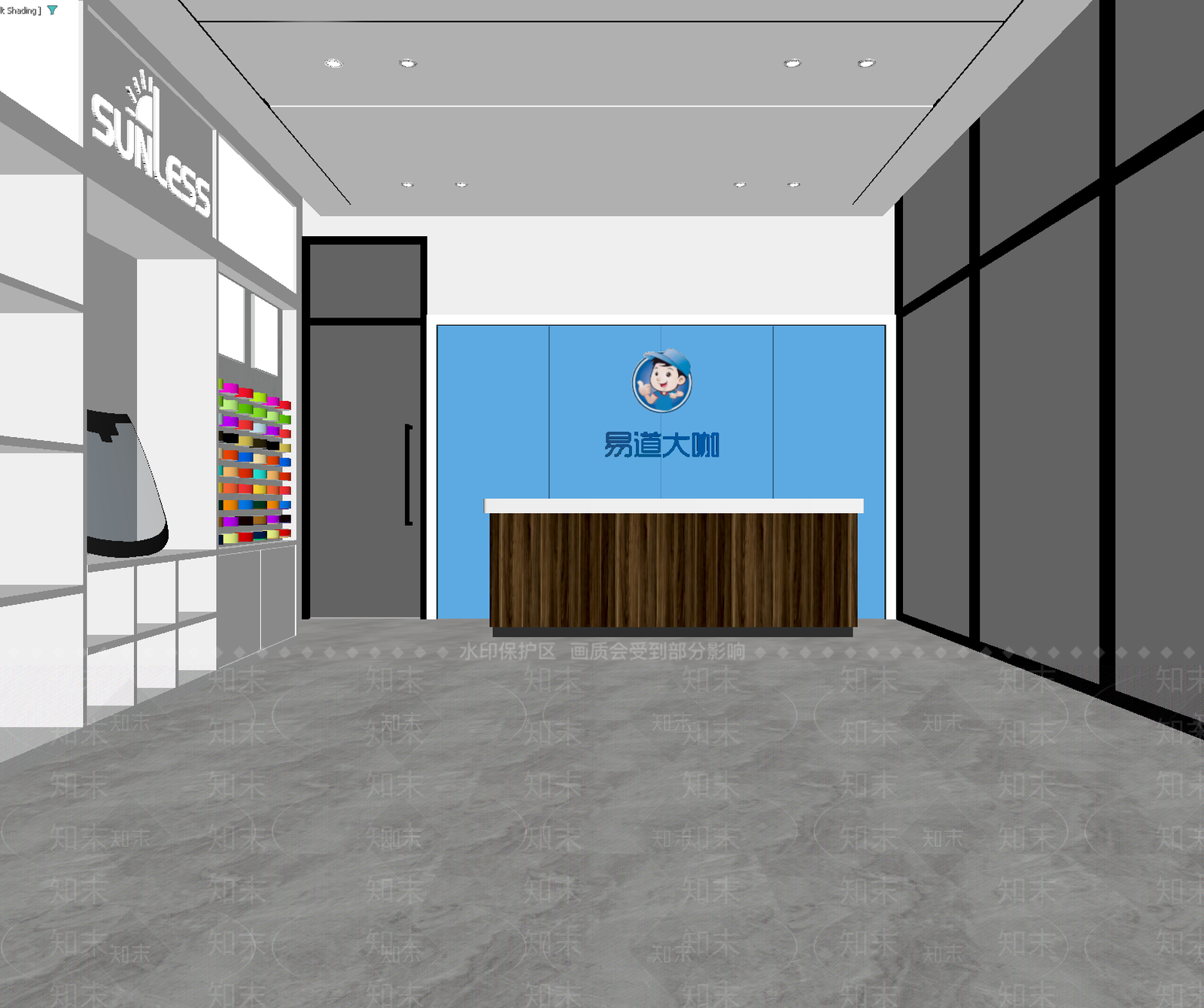 现代接待室3D模型下载【ID:1213890542】