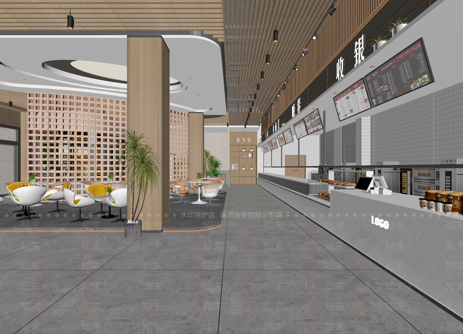 快餐店3D模型下载【ID:1214020307】