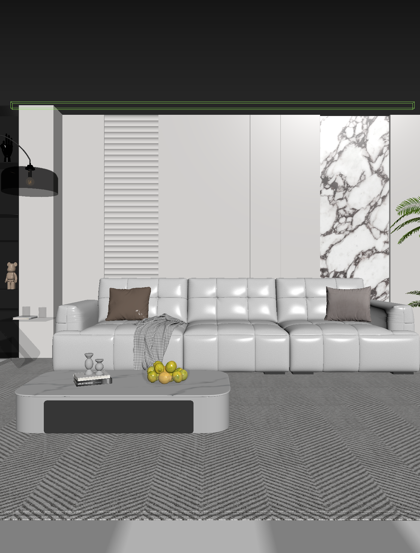 现代家居客厅3D模型下载【ID:1221712175】