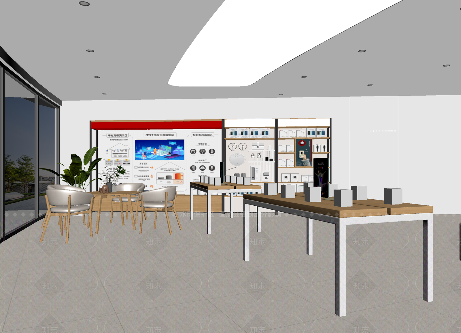 现代科技展厅3D模型下载【ID:1214595940】