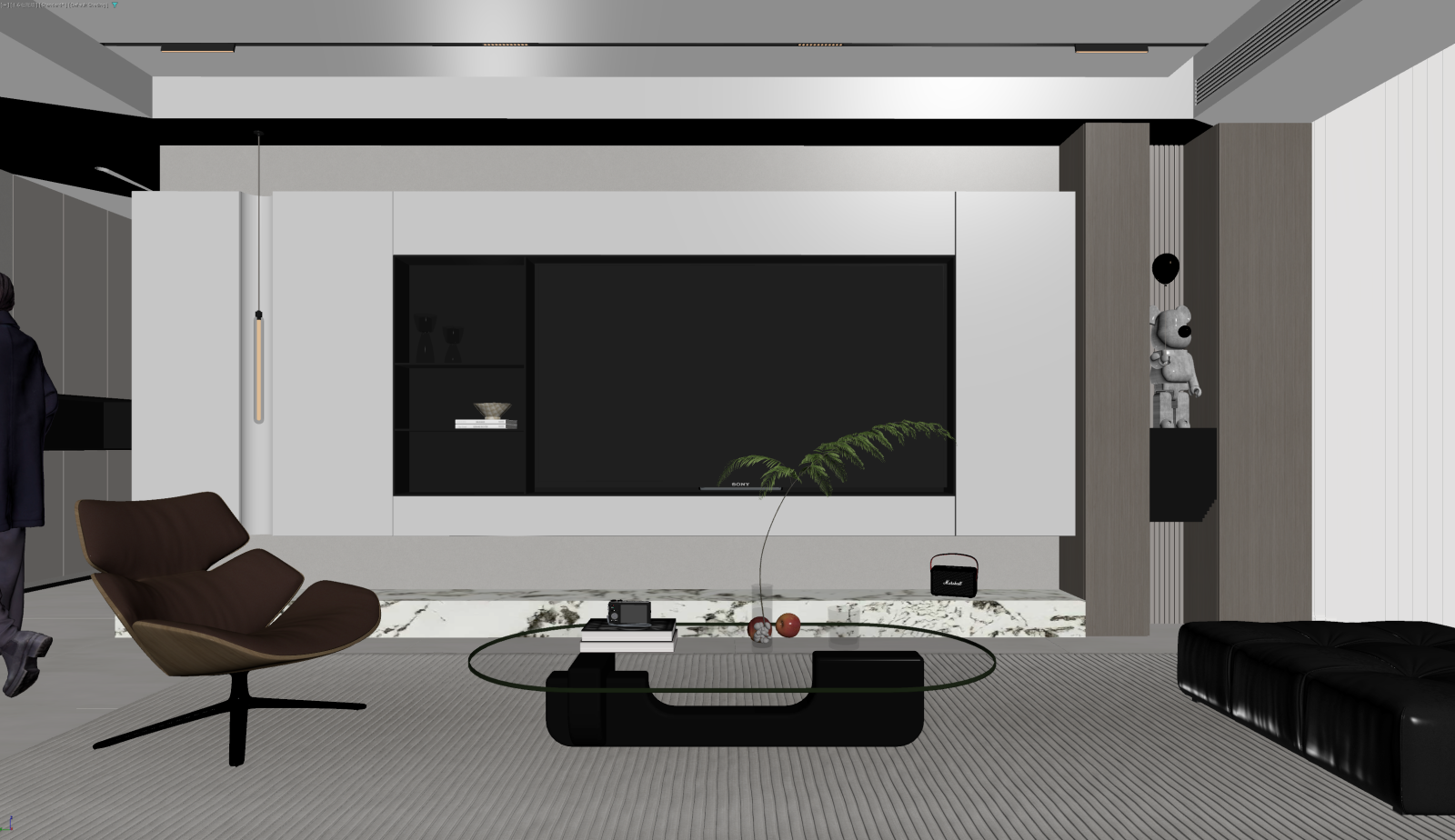 现代家居客厅3D模型下载【ID:1221474791】