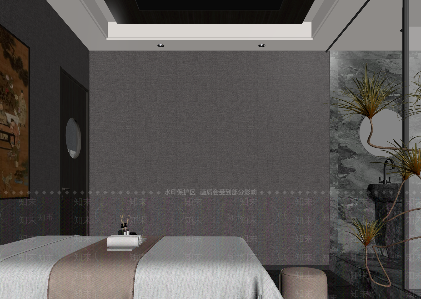 中式美容院3D模型下载【ID:1214815214】