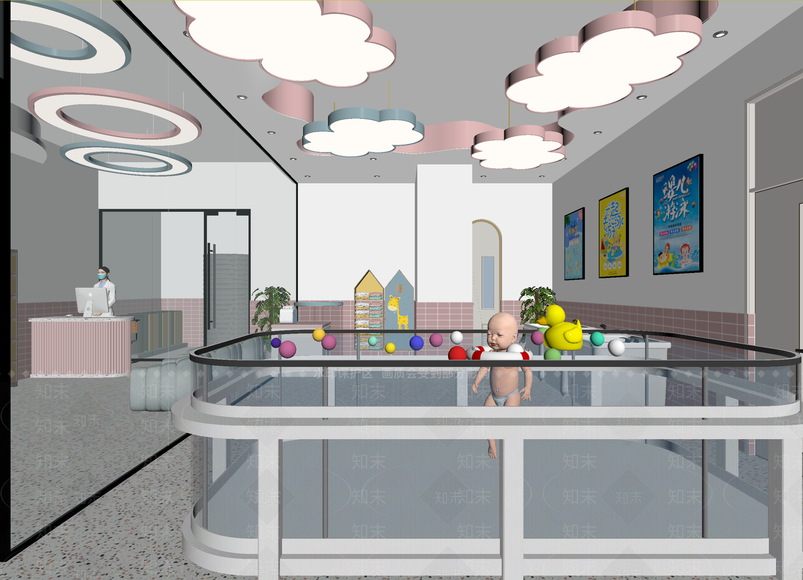 现代母婴店3D模型下载【ID:1214165899】